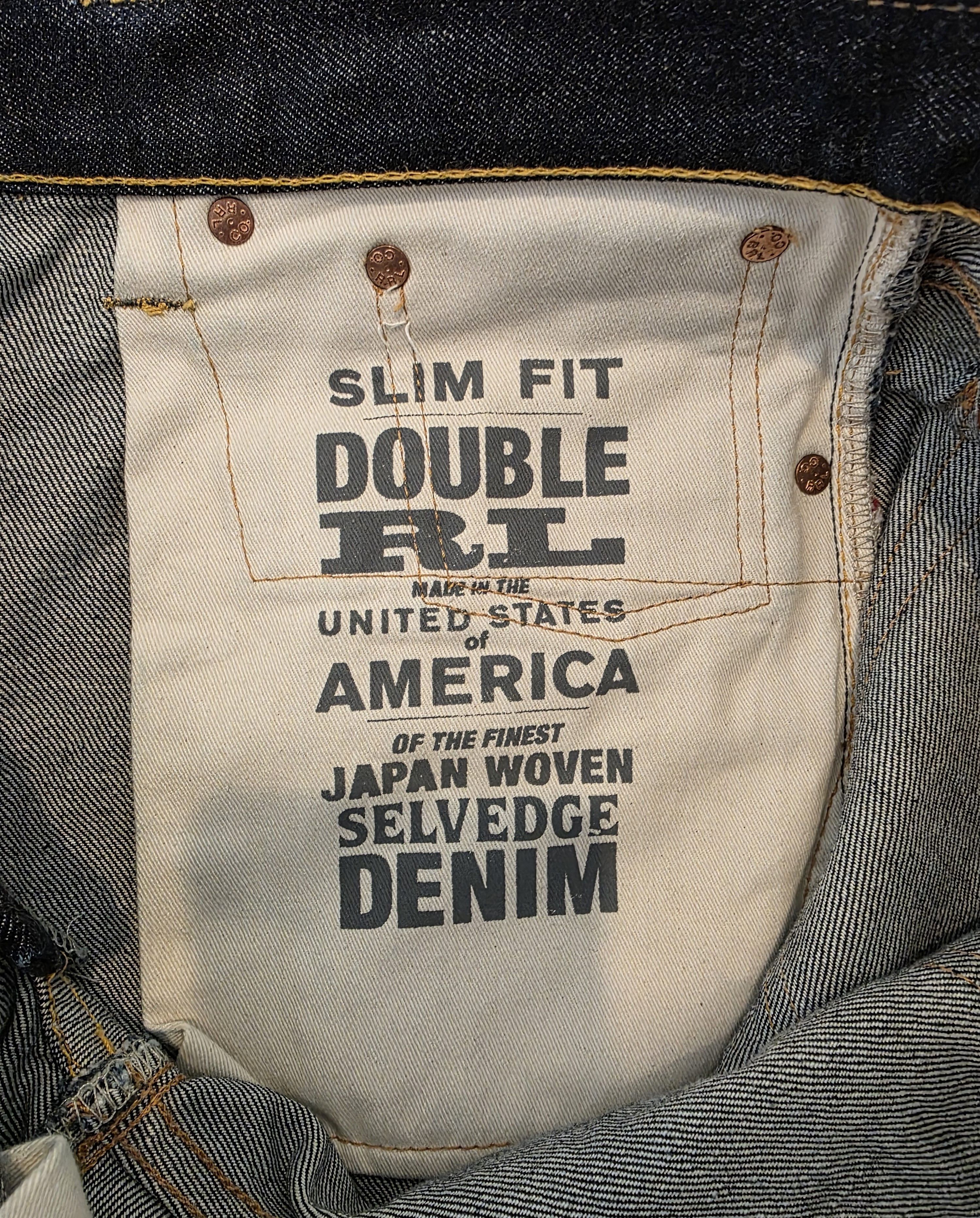 RRL Ralph Lauren RRL Slim Fit Japanese Selvedge Jeans Denim 31 x 34 Size US 31 - 5 Thumbnail