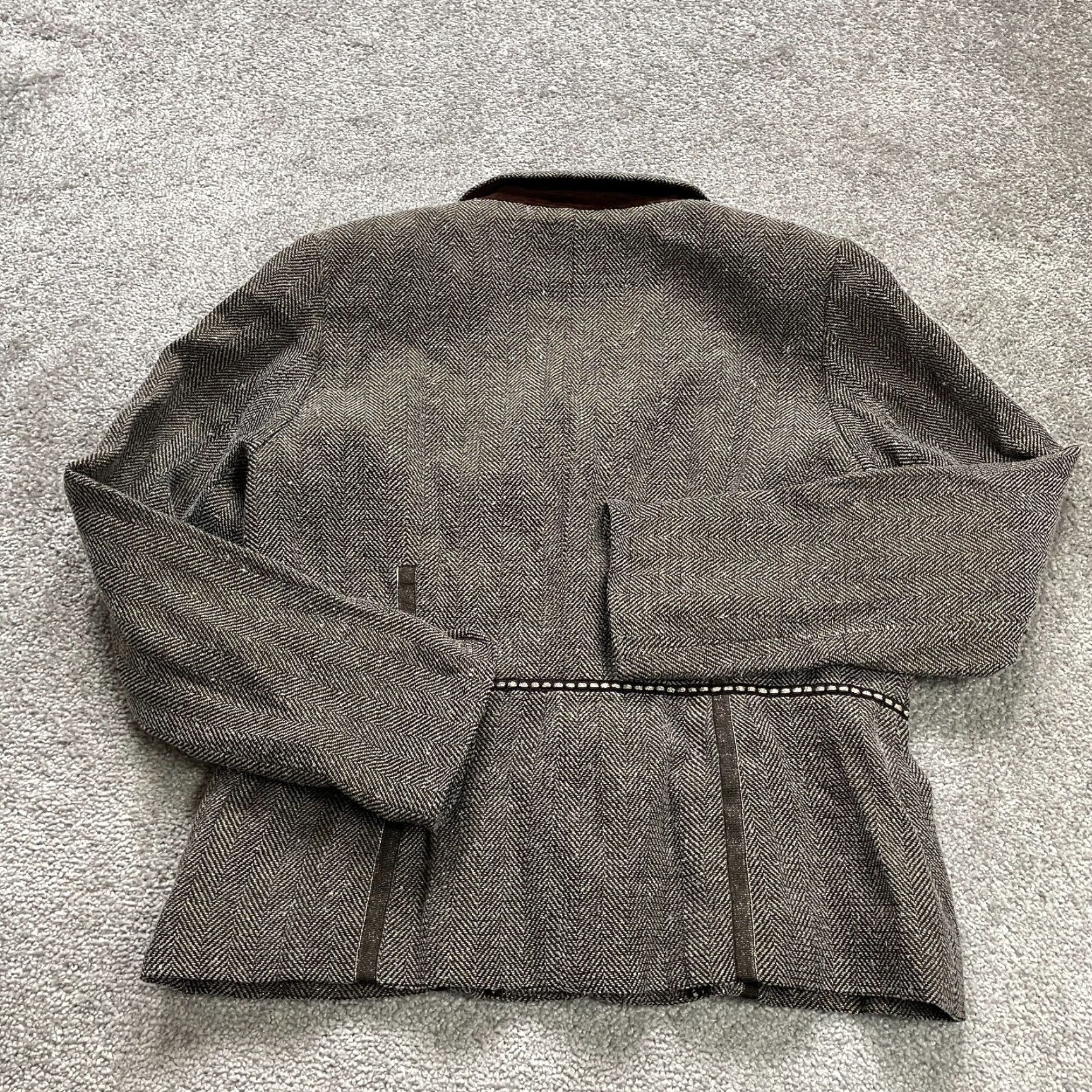 Coldwater Creek Coldwater Creek Blazer Jacket Womens 14 Brown Plaid Single-Breasted Notch Lapel Tweed Regular Fit Size XL / US 12-14 / IT 48-50 - 2 Thumbnail