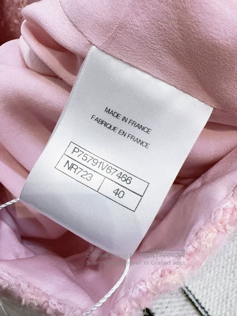 Chanel Chanel 23k autumn and winter pink tweed diamond-encrusted Size S / US 4 / IT 40 - 7 Thumbnail