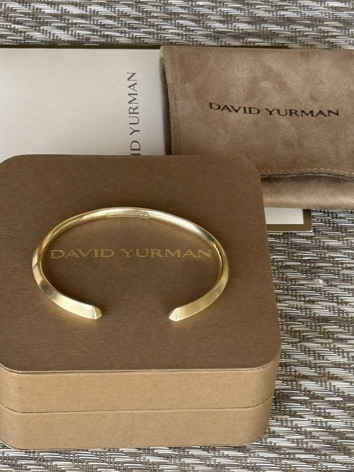David Yurman Rare David Yurman Roman Cuff Bracelet Bangle 18K Solid Gold Size ONE SIZE - 3 Thumbnail