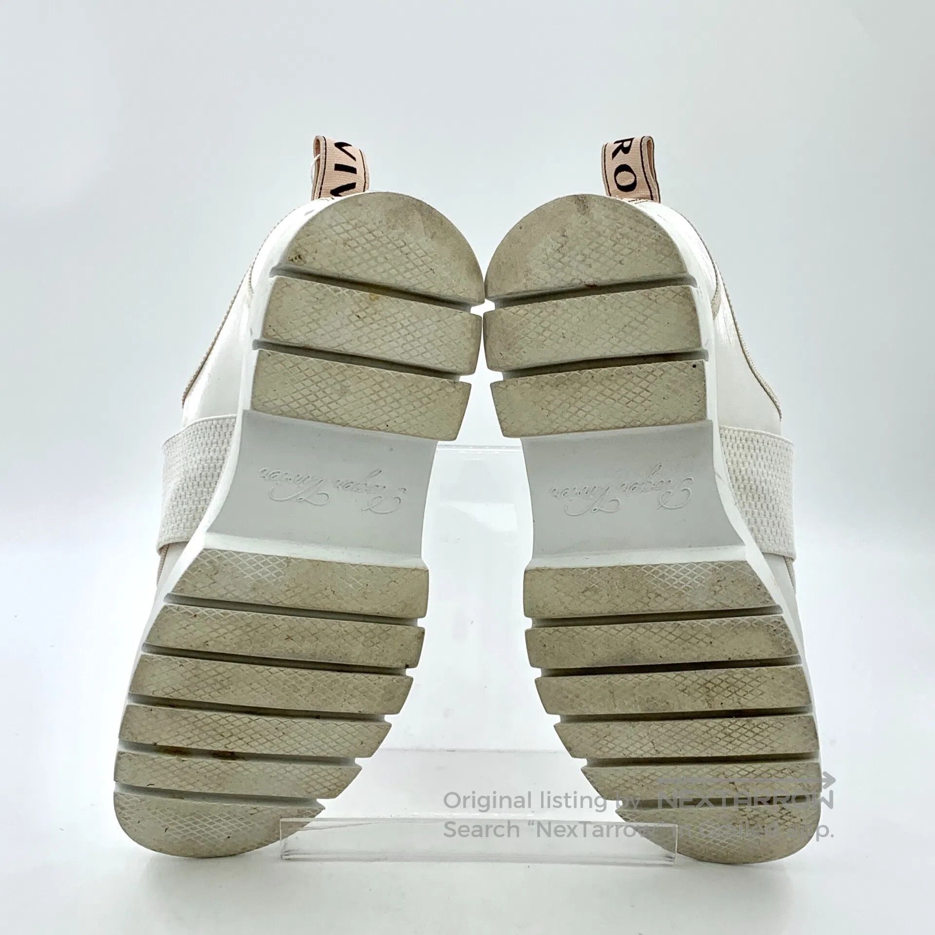 Roger Vivier Roger Vivier White buckle diamond-studded casual low-heele Size US 5.5 / IT 35.5 - 5 Thumbnail