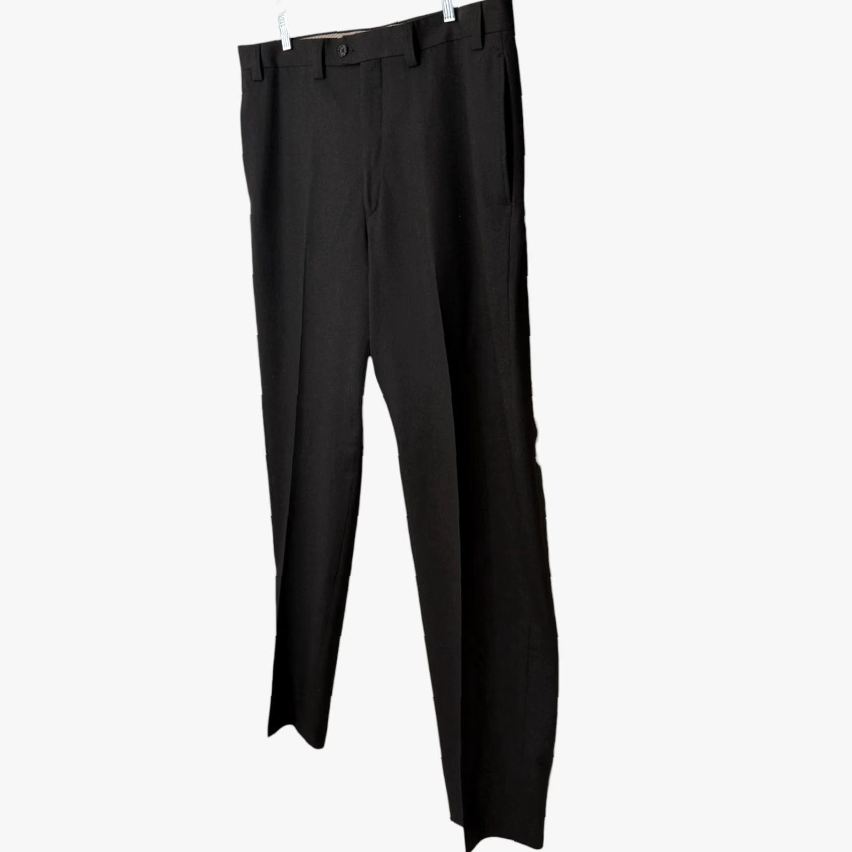 Ralph Lauren Lauren Ralph Lauren Wool Dress Pants Gray Men's 38X34 Flat-Front Trouser Slacks Dress Pants Business Formal Slacks Mens 38x34 Gray Wool Slacks Size US 38 / EU 54 - 2 Thumbnail