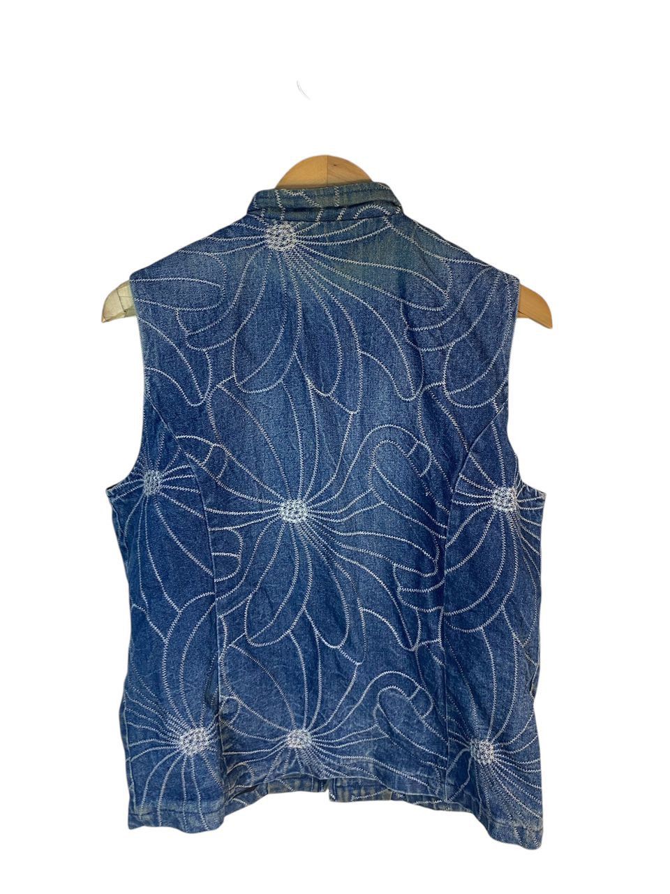 Japanese Brand Gabin distressed denim vest Size US M / EU 48-50 / 2 - 2 Thumbnail