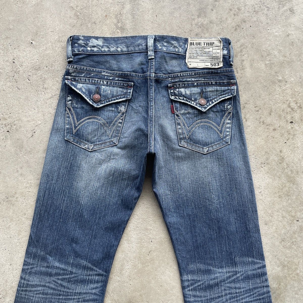 Edwin Vintage Edwin 503 Ripped Faded Distressed Jeans Pants Denim Size US 32 / EU 48 - 10 Thumbnail