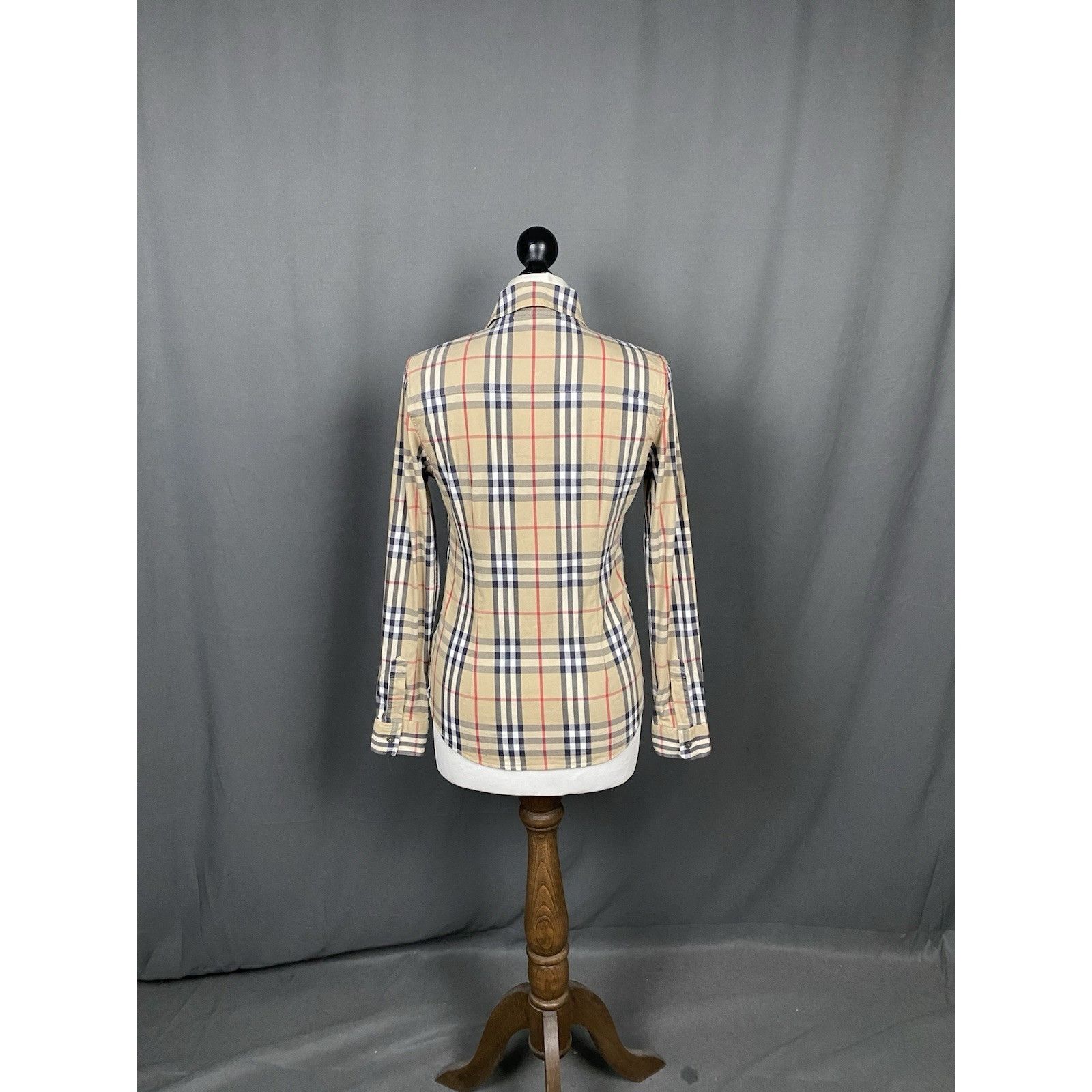 Burberry Burberry Nova Check Women's Beige Longsleeve Shirt Size S Size S / US 4 / IT 40 - 7 Thumbnail