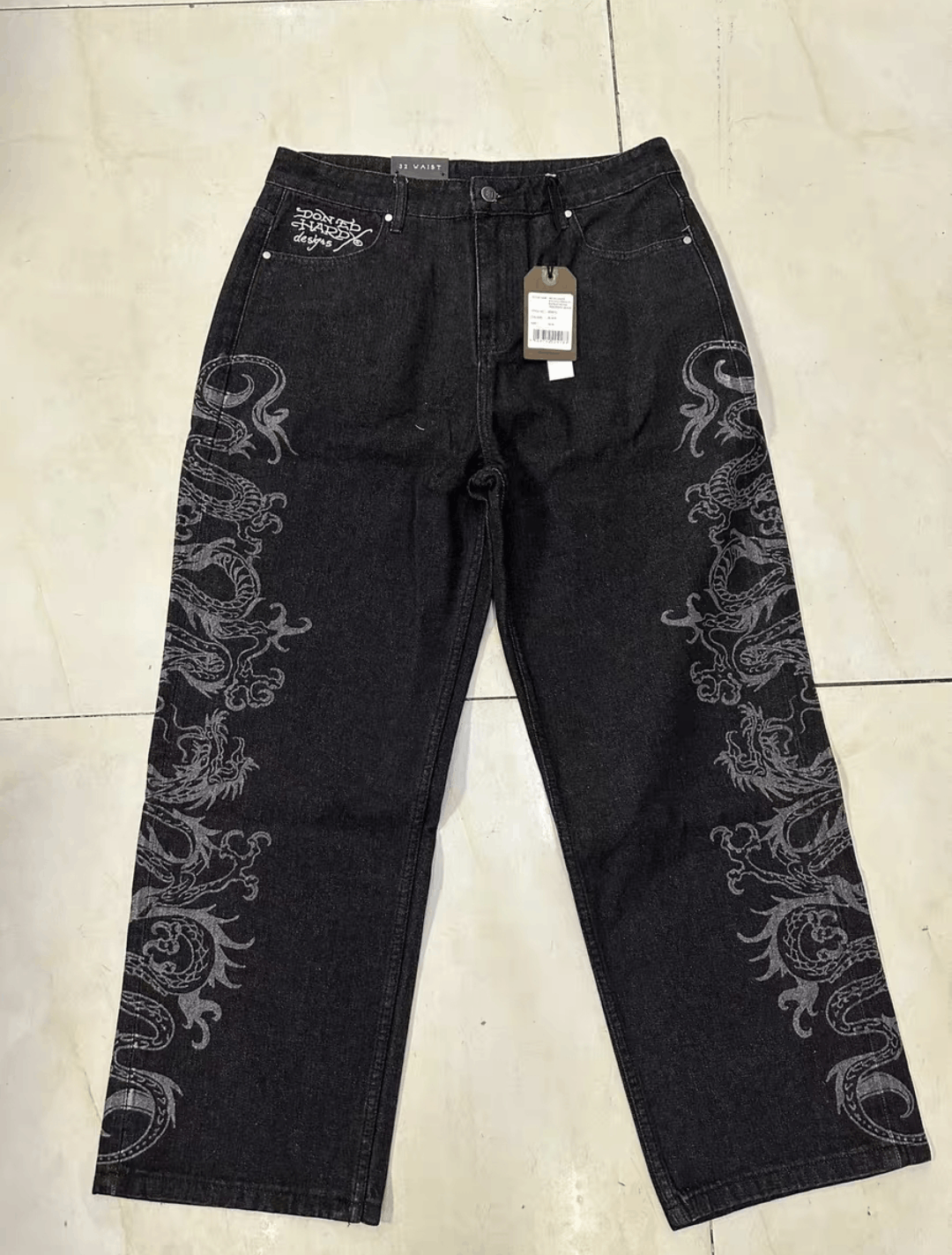 Ed Hardy edhardy dragon baggy jeans Size US 36 / EU 52 - 1 Thumbnail