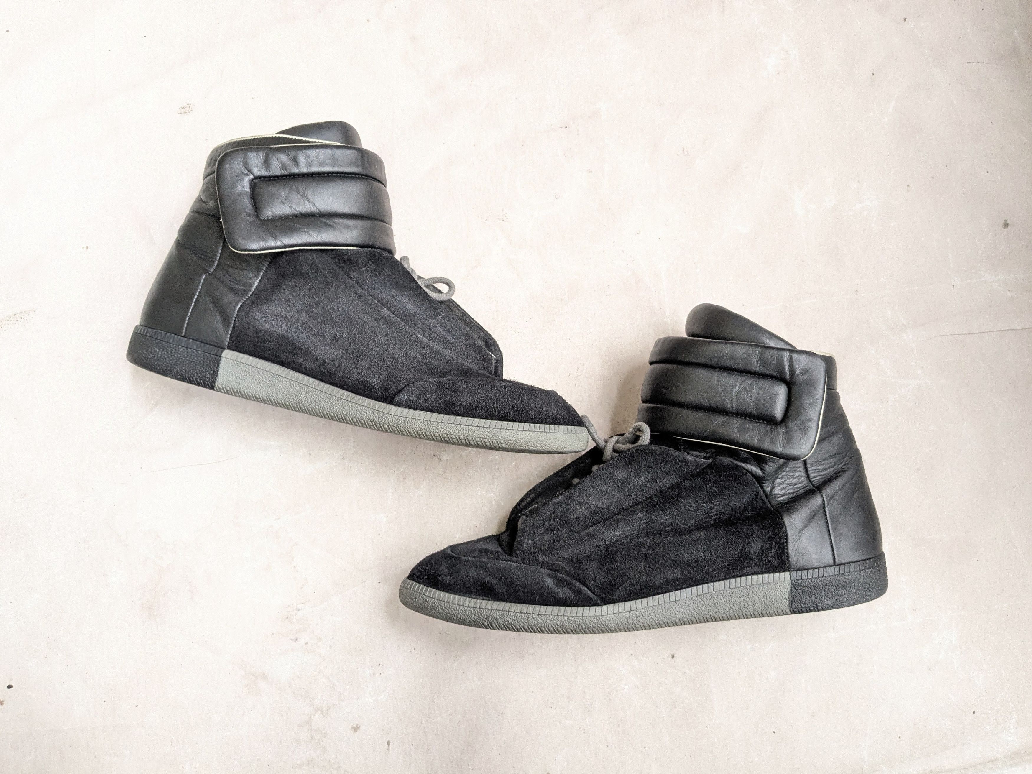 Maison Margiela Maison Margiela Future Black Gray 12 45 Suede Leather Size US 12 / EU 45 - 1 Thumbnail