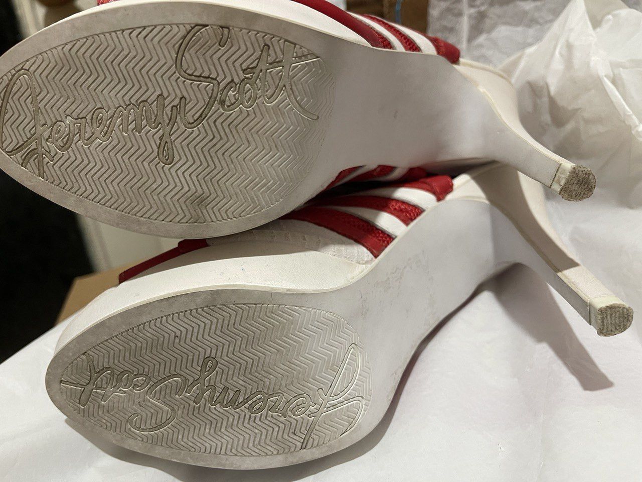 Adidas × Jeremy Scott Adidas Jeremy Scott HIGH HEEL BOOTS, WOMENS shoes 5,5 D65702 Size US 5.5 / IT 35.5 - 7 Thumbnail