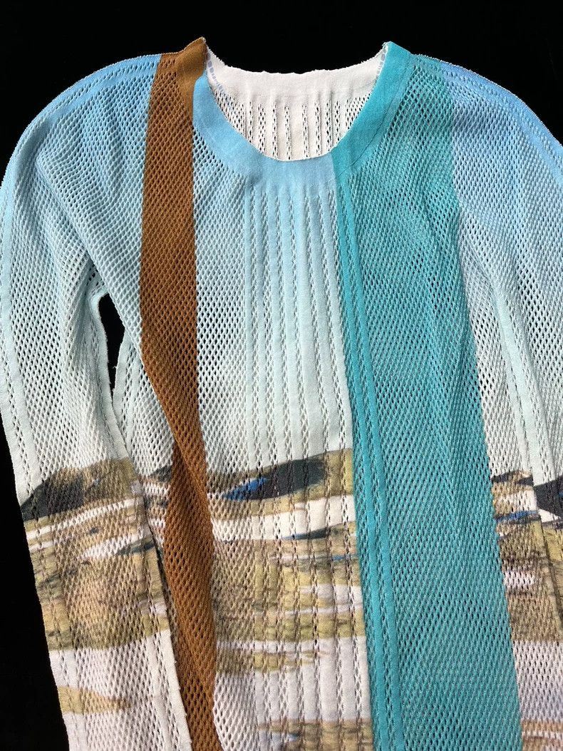 Issey Miyake Issey Miyake Mesh Long Sleeve Top - dmc Size US M / EU 48-50 / 2 - 1 Thumbnail