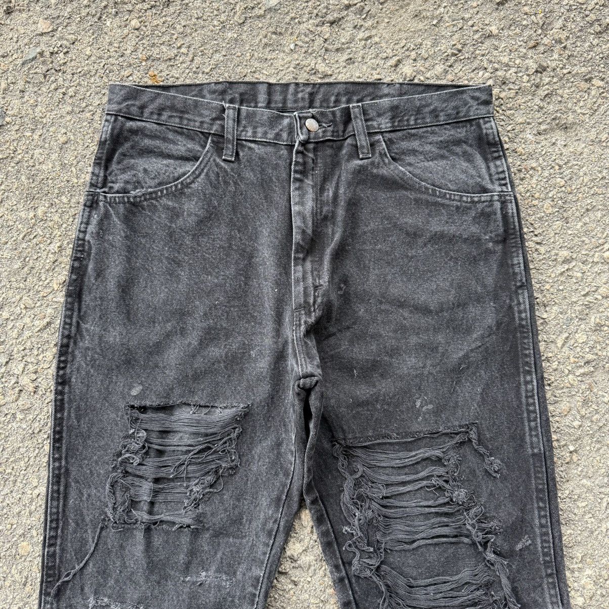 Rustler Vintage rustler black rippep Jean denim pants Size US 36 / EU 52 - 3 Thumbnail