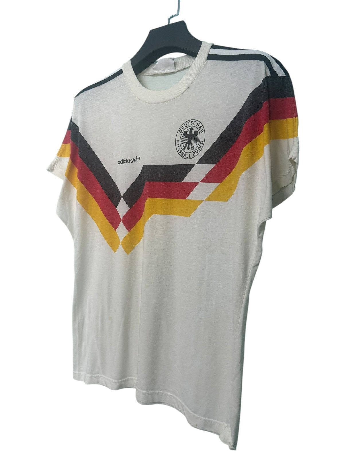 Vintage 💥 VINTAGE 90s ADIDAS GERMANY FOOTBALL TSHIRT Size US L / EU 52-54 / 3 - 2 Thumbnail