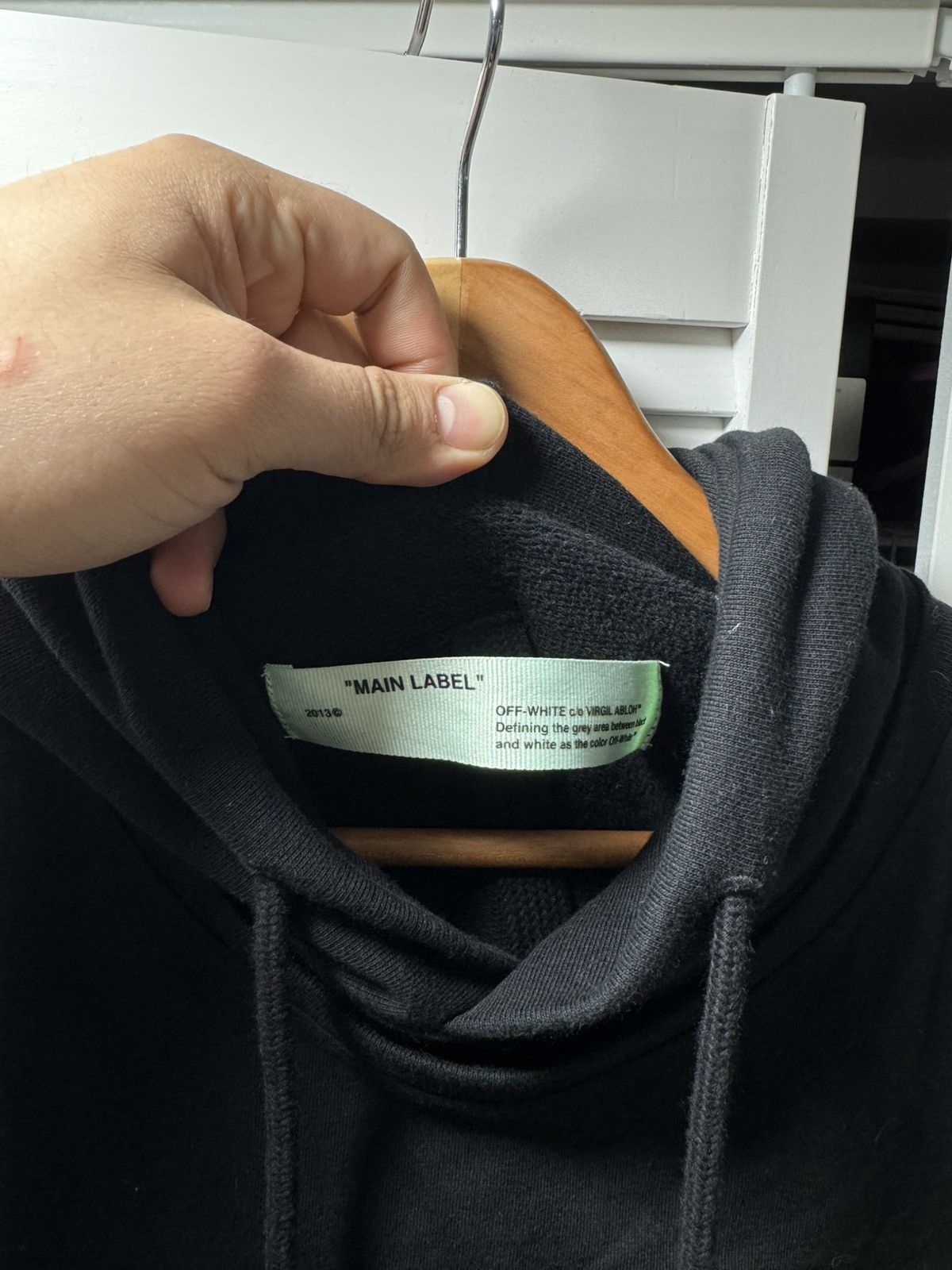 Off-White Offwhite Impressionism T-Shirt Hoodie (Black/Orange) Size US M / EU 48-50 / 2 - 3 Thumbnail