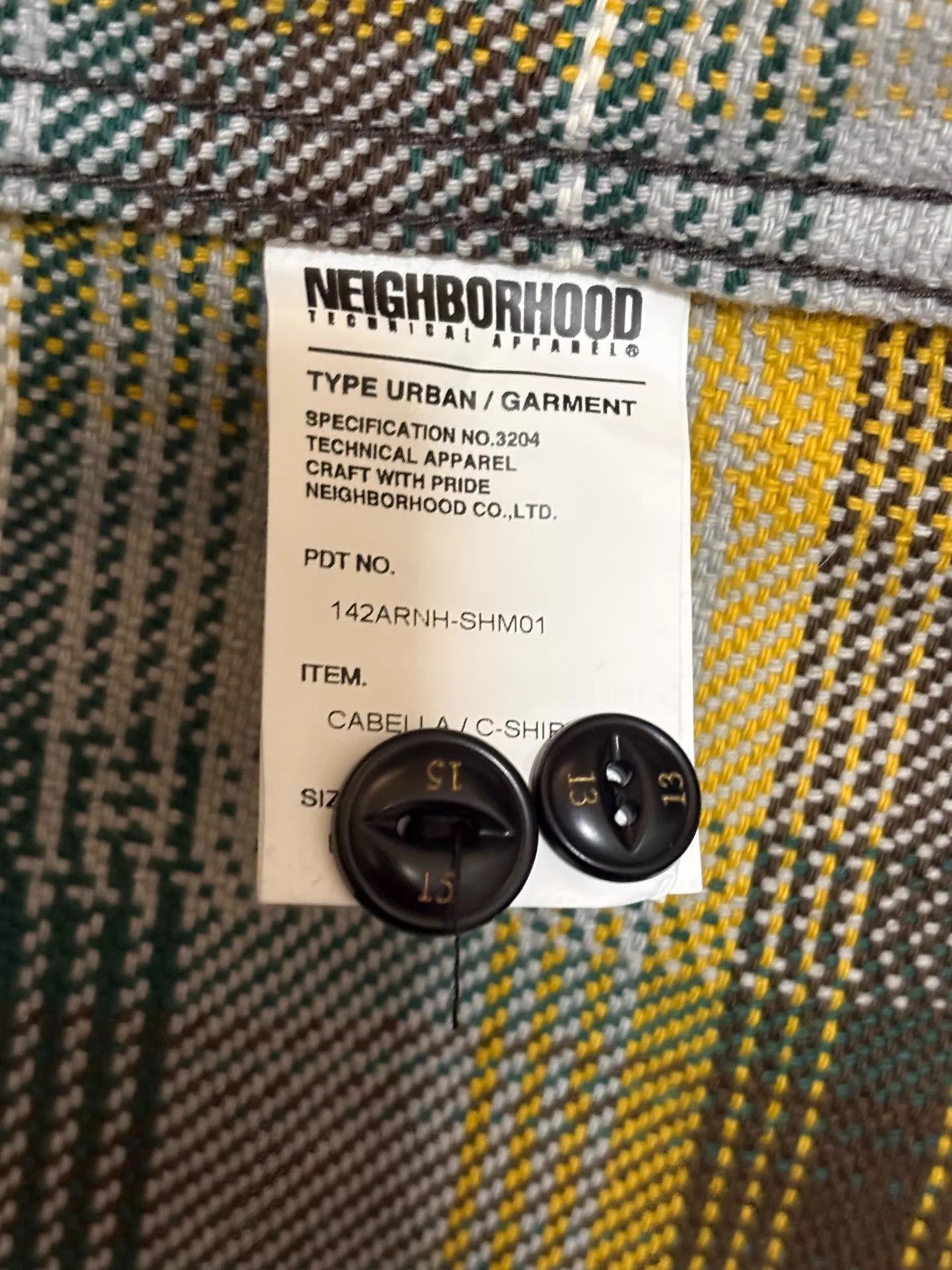 Neighborhood NEIGHBORHOOD C-SHIRT Checked L/S Heavyweight Shirt L Size US L / EU 52-54 / 3 - 9 Thumbnail