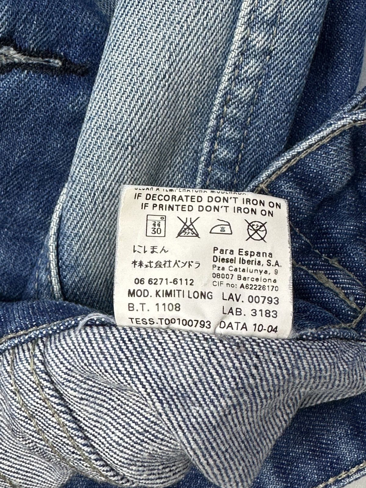 Diesel Vintage Y2k Diesel Denim Jacket Womens Size M / US 6-8 / IT 42-44 - 12 Thumbnail