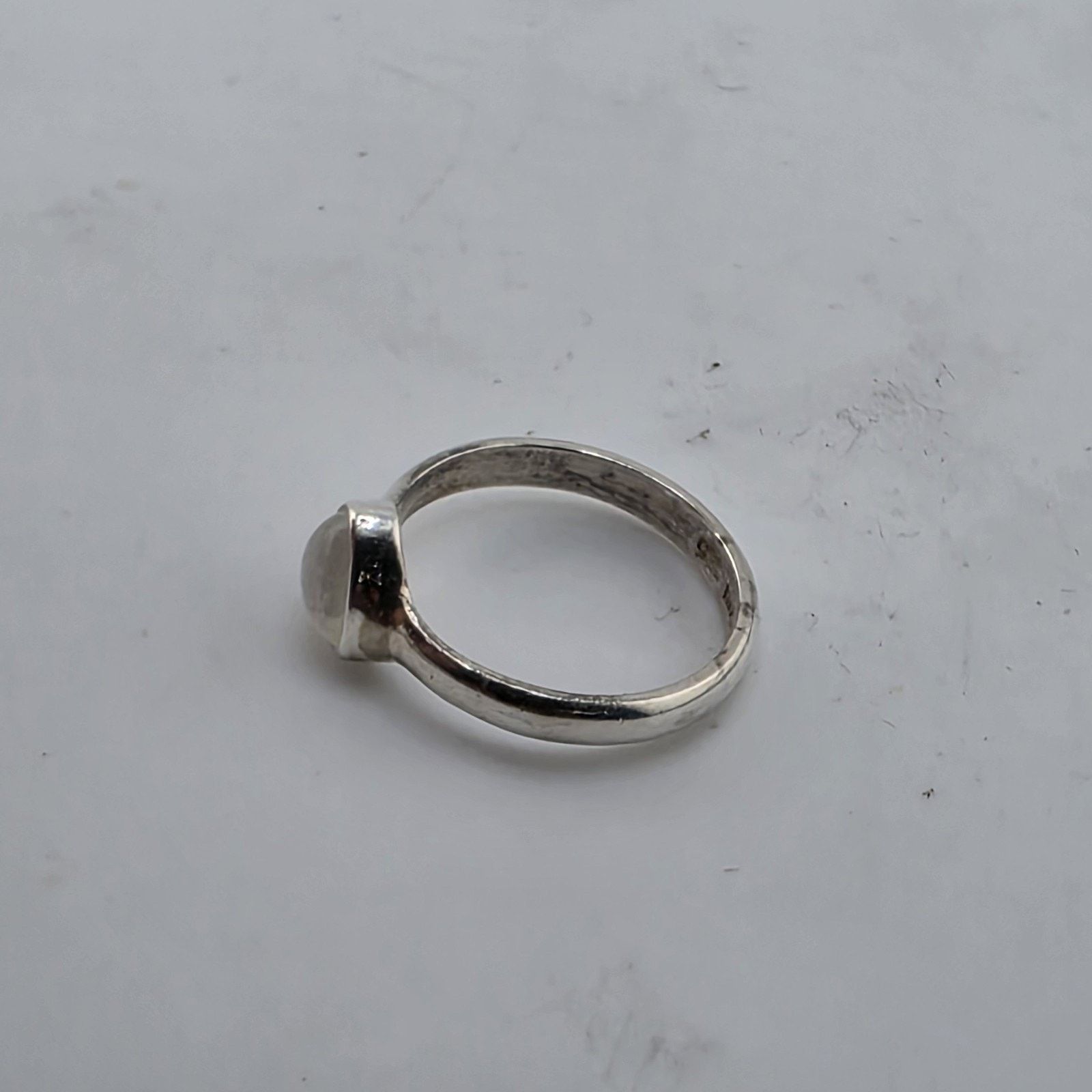 Other Sterling Silver Moonstone Ring 10 Teardrop Natural Stone Size ONE SIZE - 8 Thumbnail