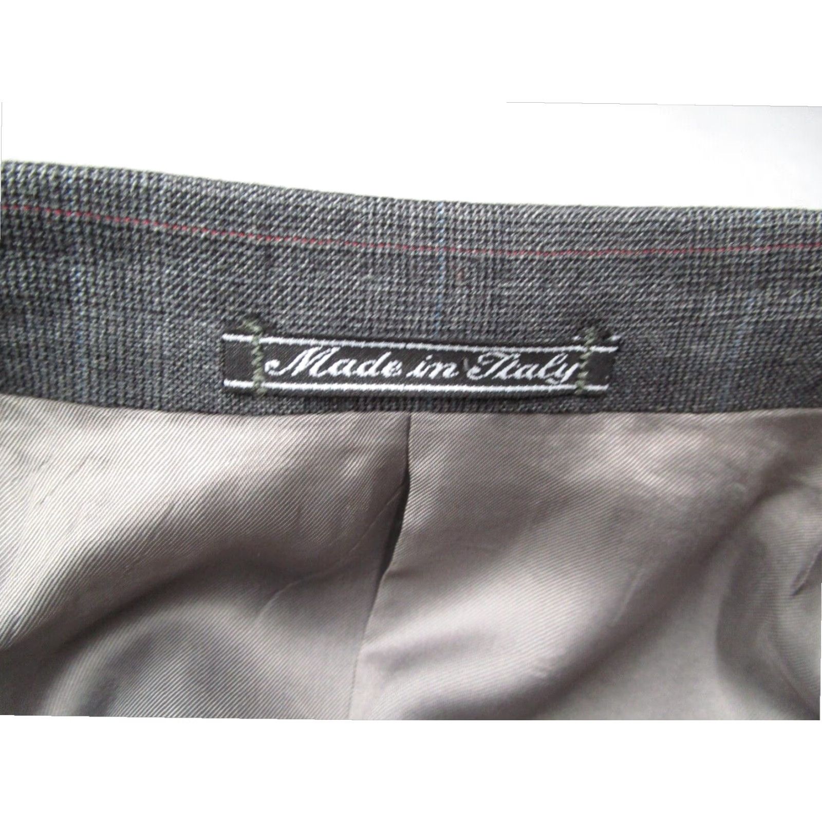 Ermenegildo Zegna Ermenegildo Zegna Men's Gray Check Wool Blazer 40 Regular Classic Fit Italy Size 40R - 6 Thumbnail