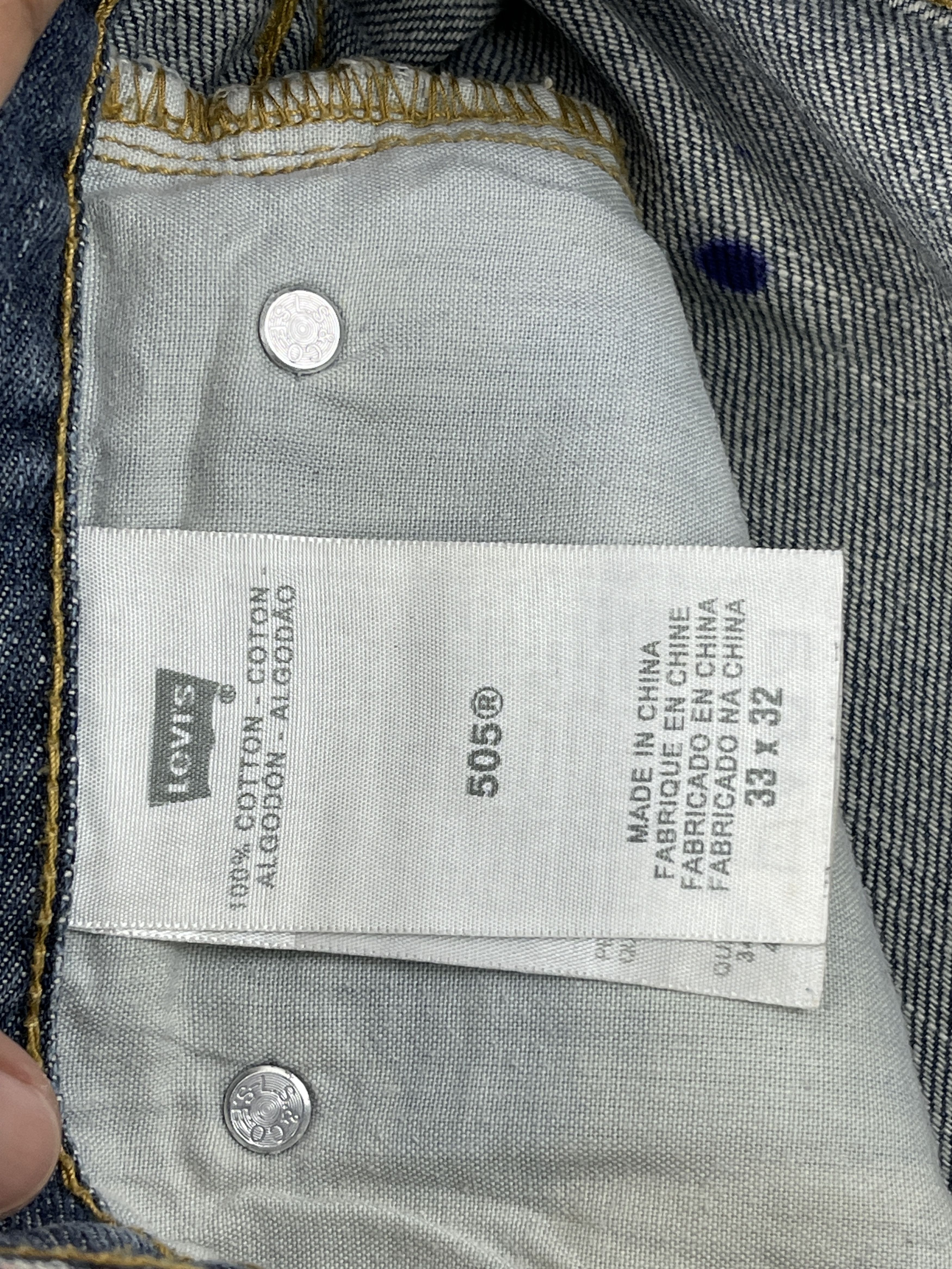 Levi's × Vintage Distressed Vintage Levis 505 Faded Blue Jeans DP2559 Size US 34 / EU 50 - 7 Thumbnail