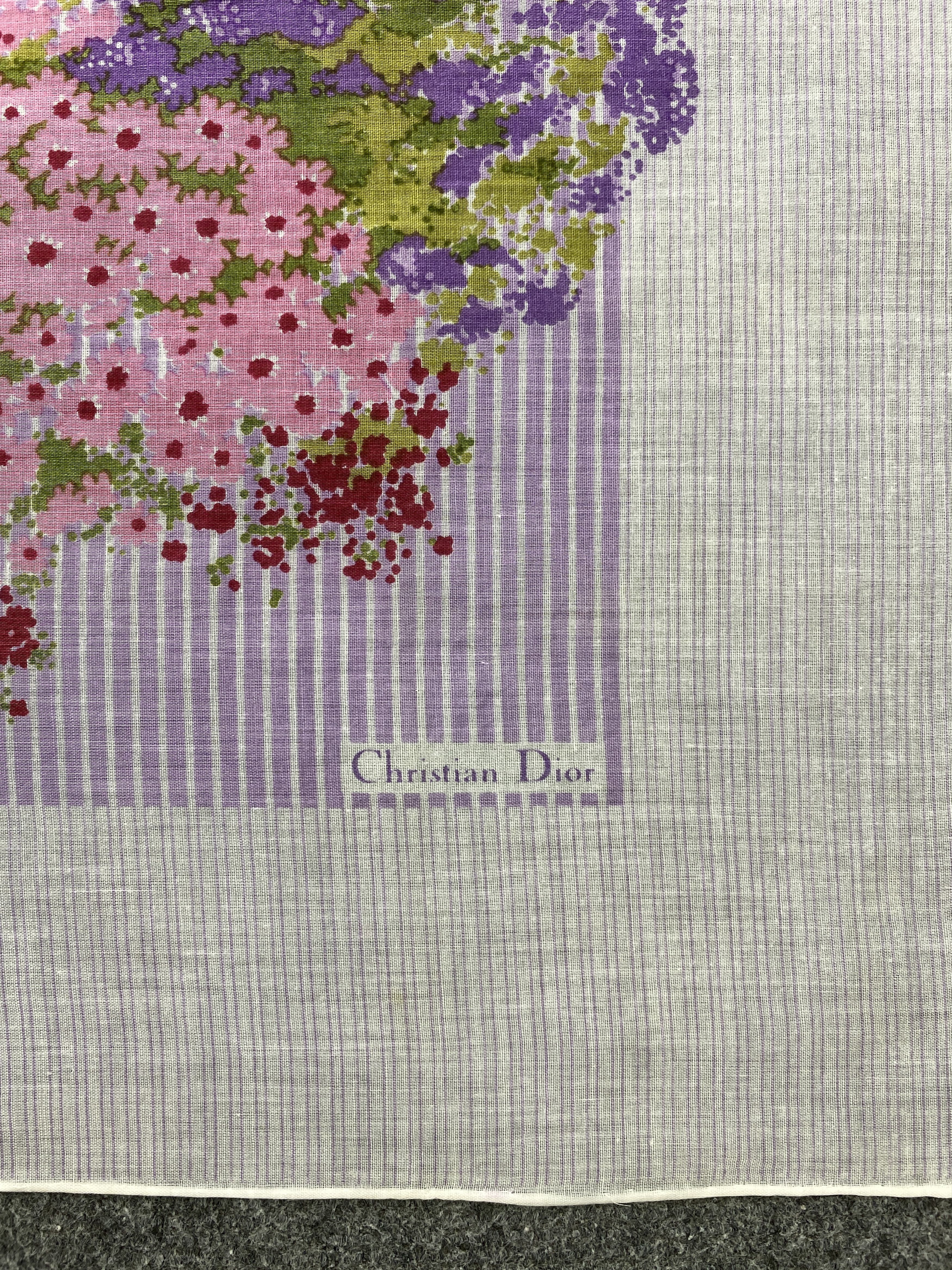 Christian Dior Monsieur Christian Dior Bandana / Handkerchief / Neckerchief HKC0675 Size ONE SIZE - 7 Thumbnail