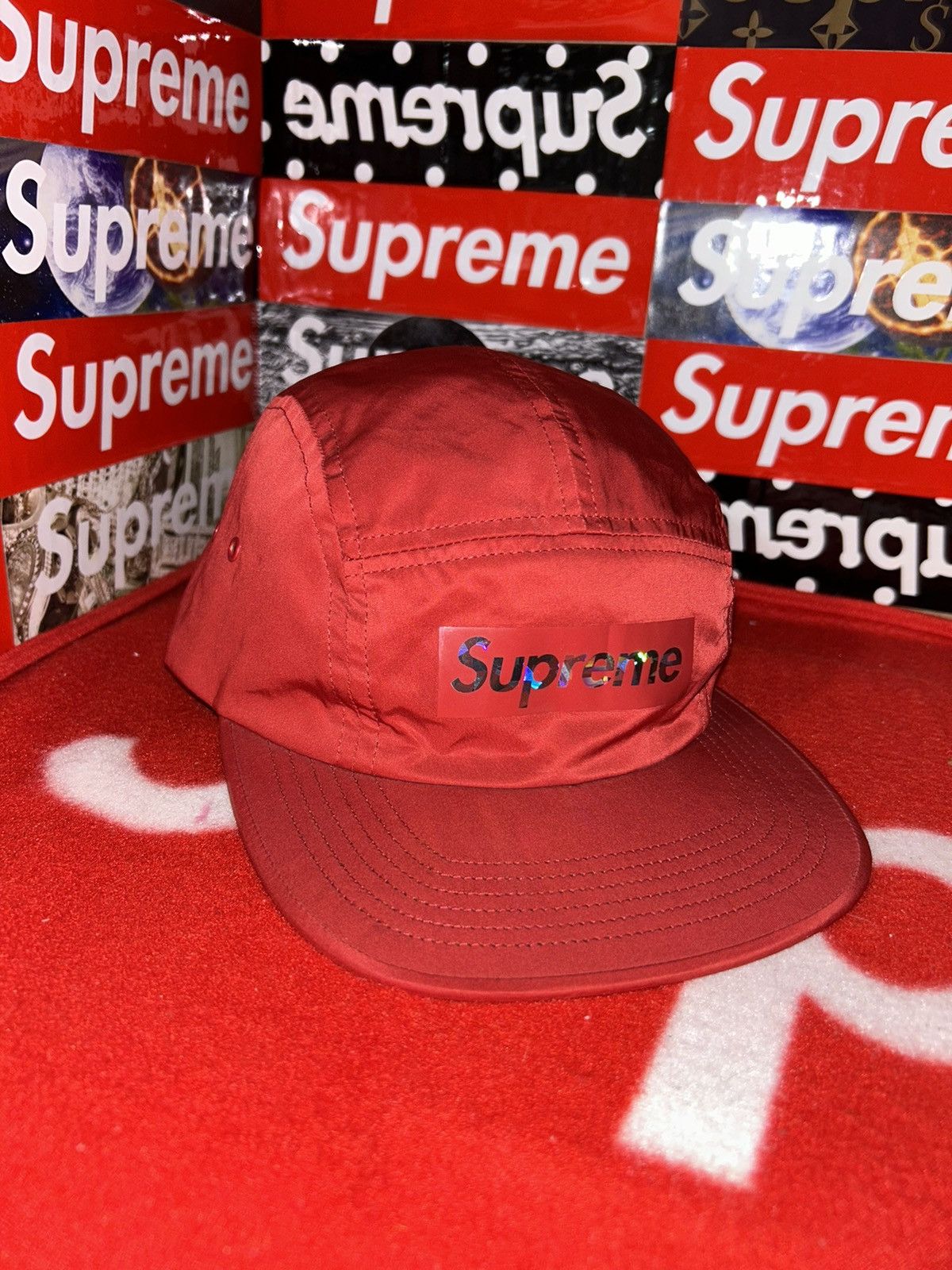 Supreme SUPREME HOLOGRAPHIC BOX LOGO 5-PANEL CAMP CAP SS19 HAT Size ONE SIZE - 2 Thumbnail