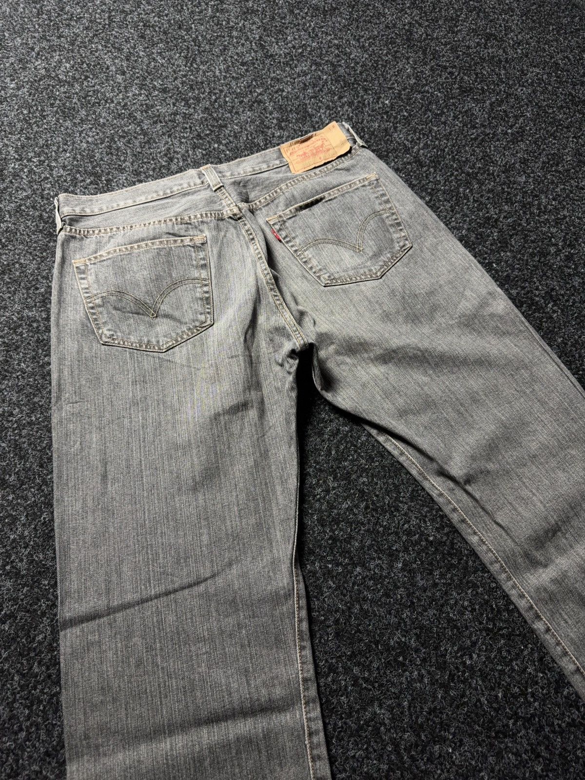 Levi's Vintage 00s Levi’s 501 Grey Wash Straight Leg Jeans LGB Y2K Size US 36 / EU 52 - 11 Thumbnail