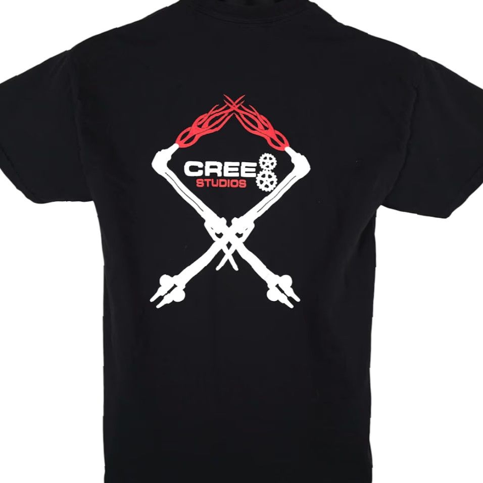 Gildan CREE8 Studios T Shirt Mens Black Size M Crew Neck Short Sleeve Fabrication & Design SFX TV Movies Pyro Gildan Cotton Vintage No Men Regular Size US M / EU 48-50 / 2 - 4 Thumbnail
