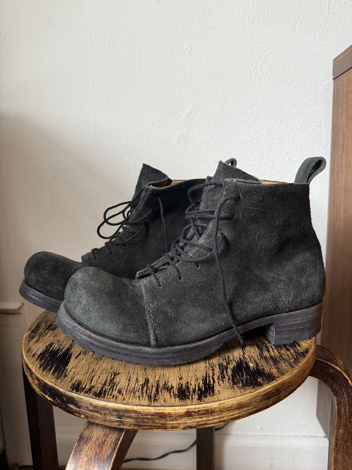 Ma+ MA+ Black Reverse Leather Boots Size US 8.5 / EU 41-42 - 1 Thumbnail
