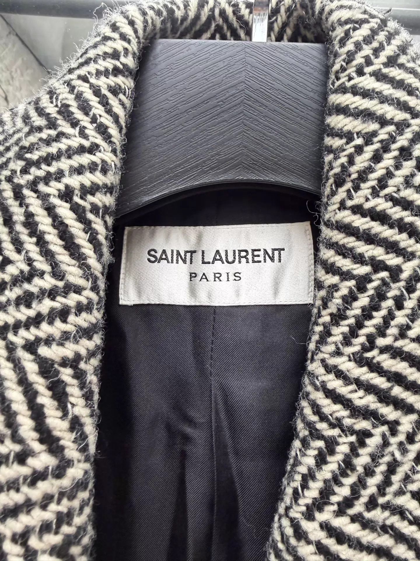 Saint Laurent Paris Saint Laurent tweed striped wool coat 36 NWT Size XS / US 0-2 / IT 36-38 - 4 Thumbnail
