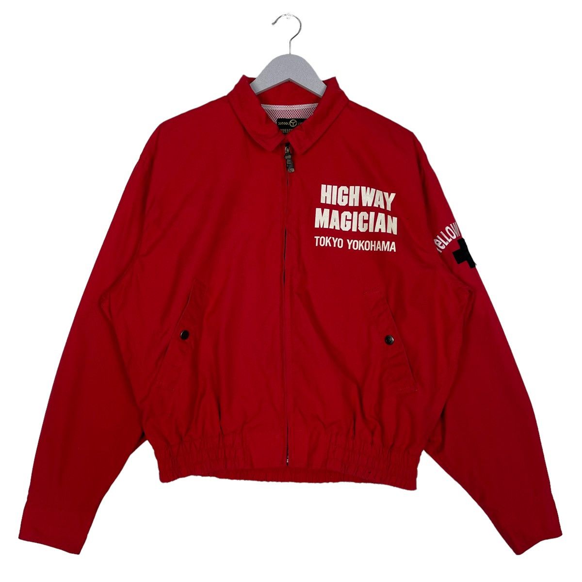 💥80s YELLOW CORN HIGHWAY MAGICIAN BOMBER JACKET