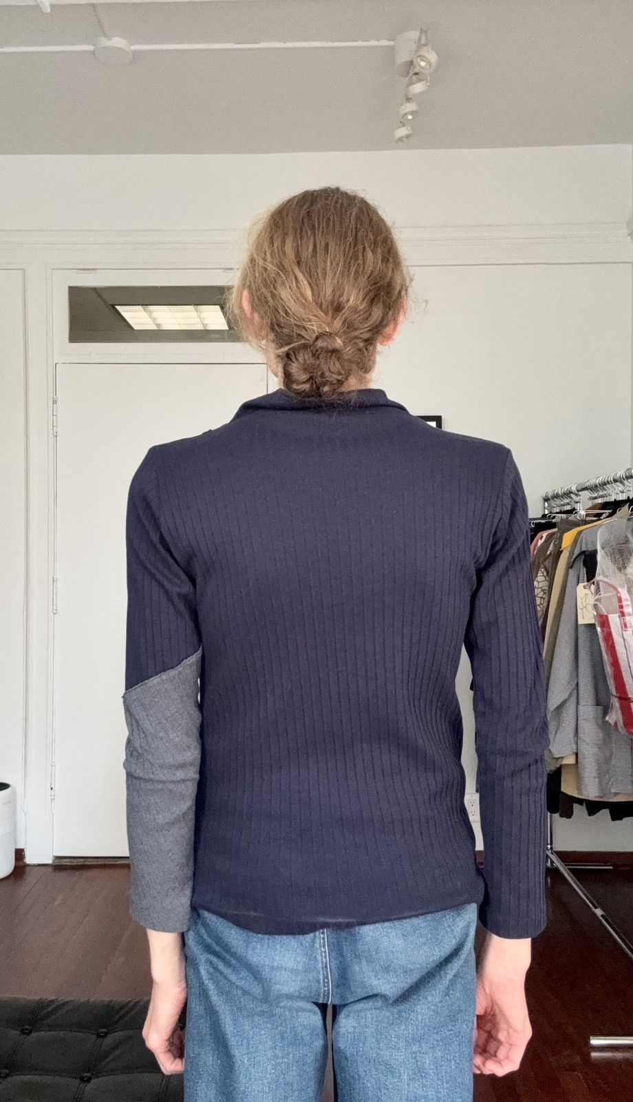 Yohji Yamamoto Y’S YOHJI YAMAMOTO AW2018 Pleated Asymmetric Mockneck Size US M / EU 48-50 / 2 - 11 Thumbnail