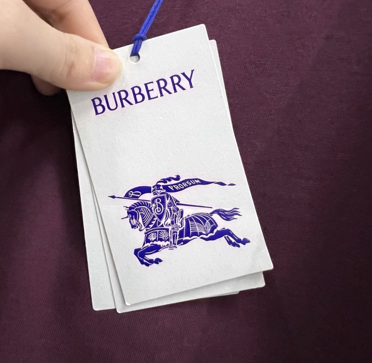 Burberry Burberry Fuchsia Embroidered Logo Crew Neck Short Sleeve J41 Size US XS / EU 42 / 0 - 5 Thumbnail