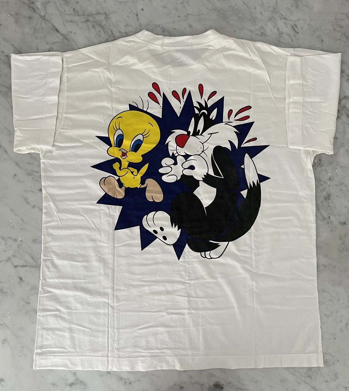 Vintage TWEETY AND SYLVESTER GRAPHIC T-SHIRT Size US M / EU 48-50 / 2 - 1 Thumbnail