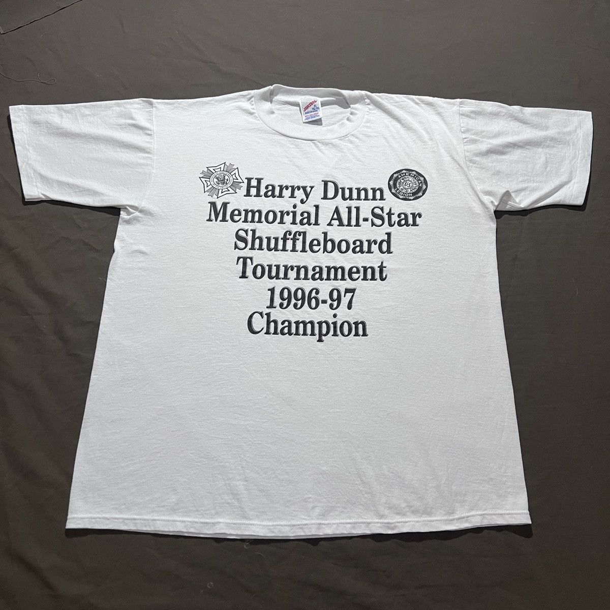 Vintage Vintage 90s Shuffleboard Tournament XL graphic streetwear Size US XL / EU 56 / 4 - 2 Thumbnail