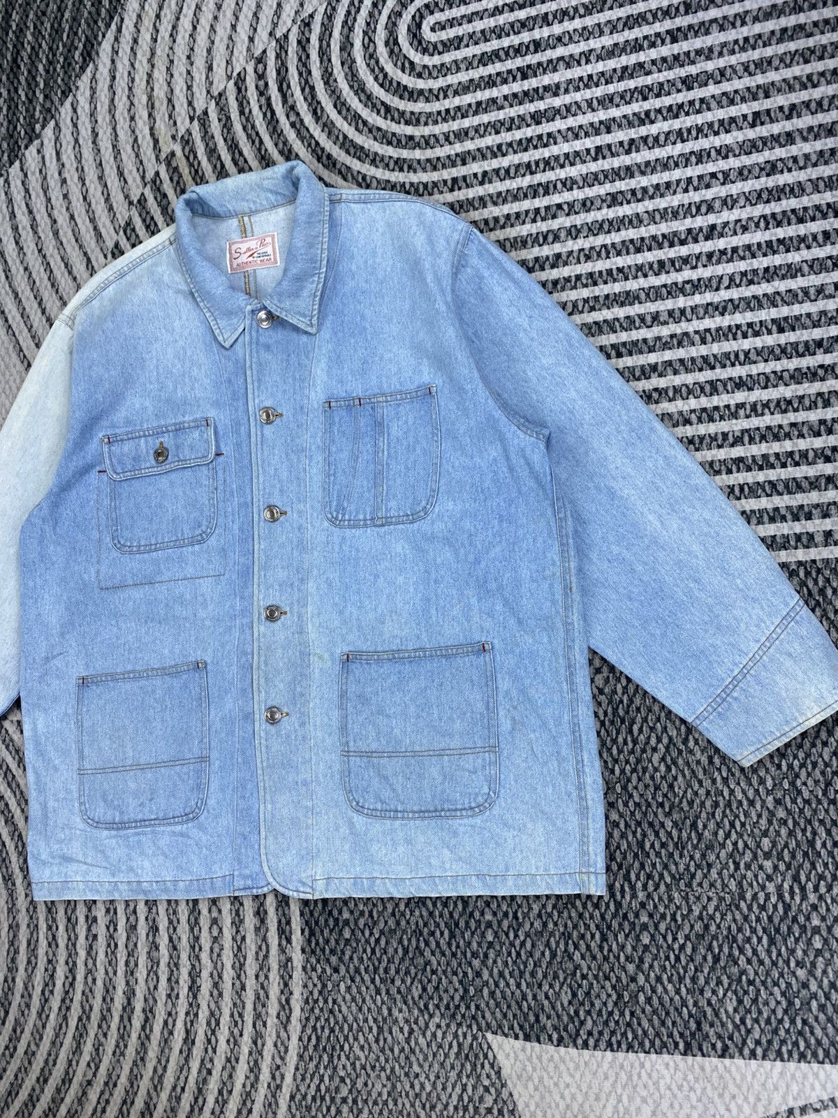 Japanese Brand Vtg Saller A Pico Authentic Wear Denim Style Button Up Shirt Size US L / EU 52-54 / 3 - 4 Thumbnail