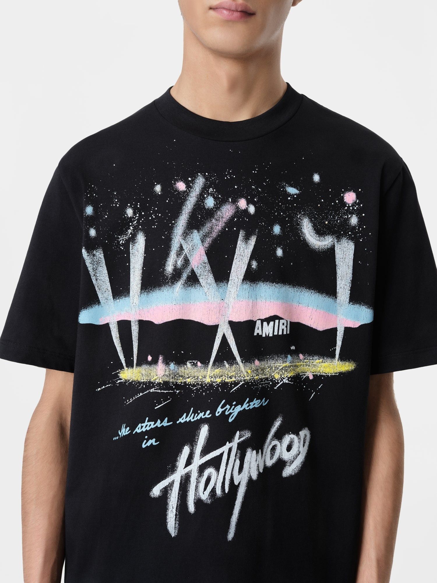 Amiri o1orln1125 Hollywood Lights T-Shirt in Black Size US M / EU 48-50 / 2 - 5 Thumbnail