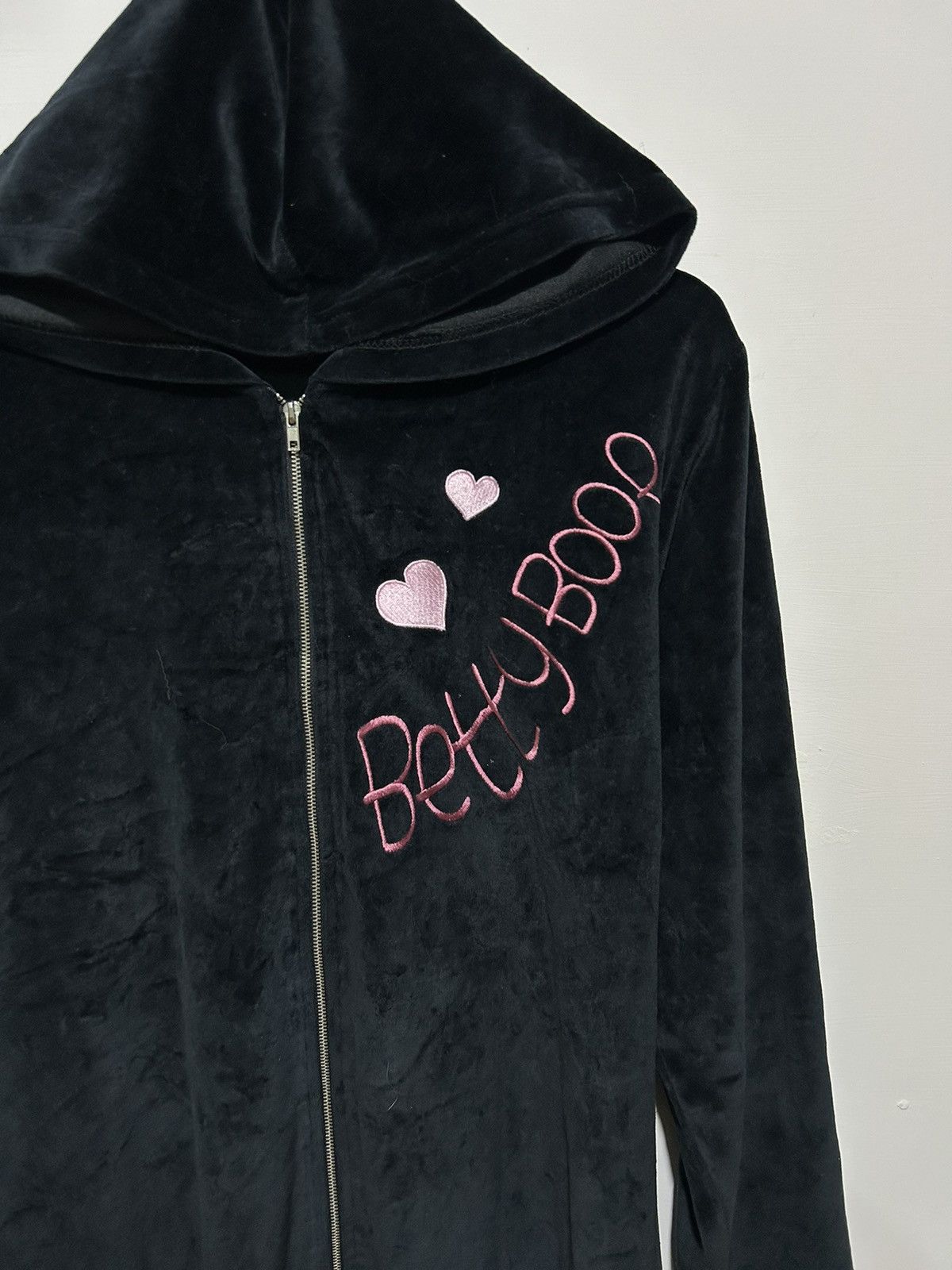Anime × Cartoon Network × Vintage Vintage Betty Boop Zipper Hoodie Velvet Size US L / EU 52-54 / 3 - 3 Thumbnail