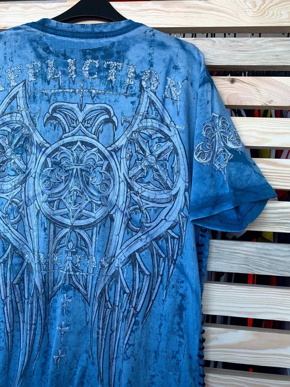 Affliction AFFLICTION CRAZY Y2K PRINTED 90s ERA T SHIRT Size US M / EU 48-50 / 2 - 14 Thumbnail