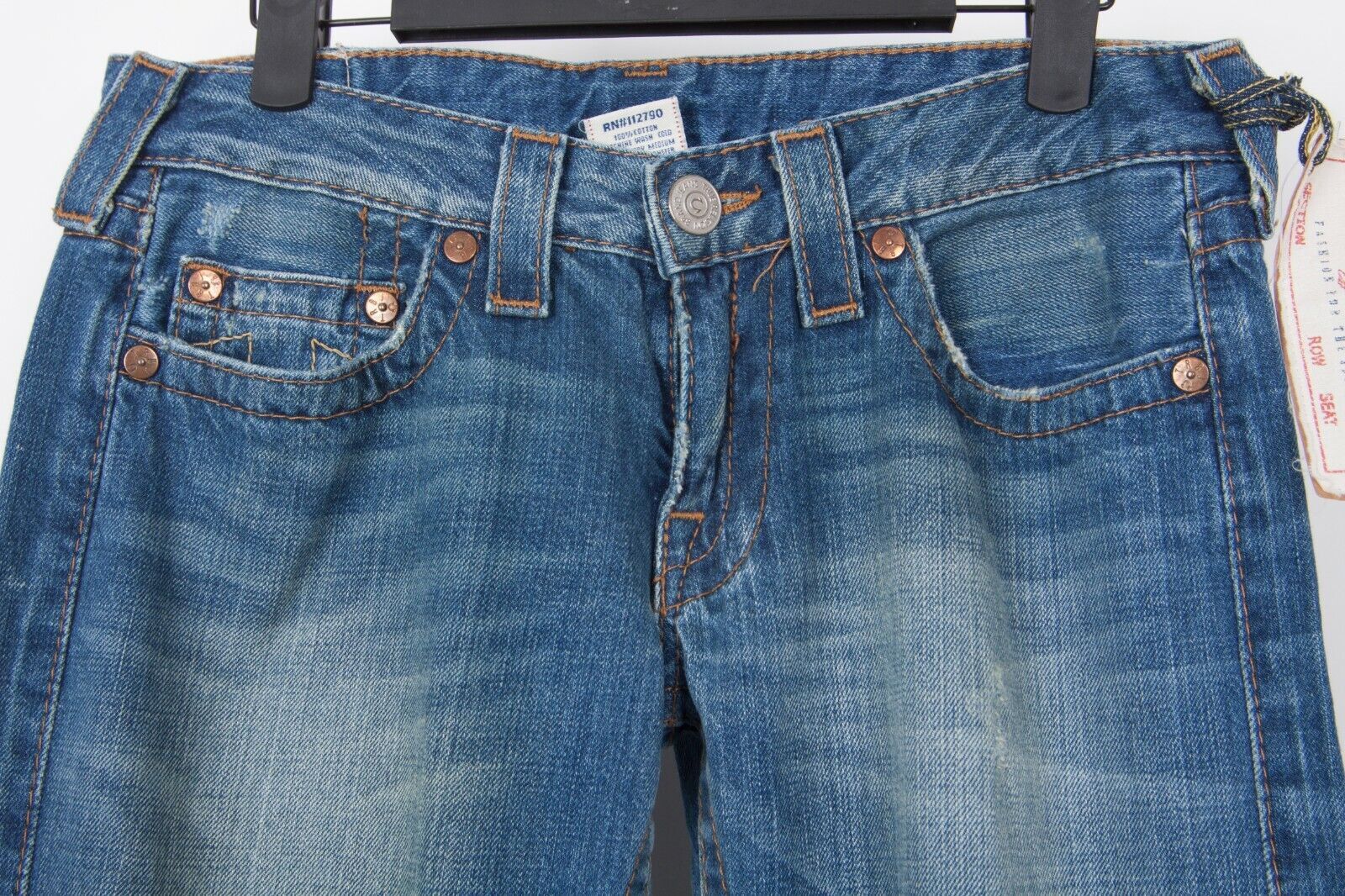 True Religion True Religion Women's Flared Jeans, Blue Wash, Size 29 Size 29" - 4 Thumbnail