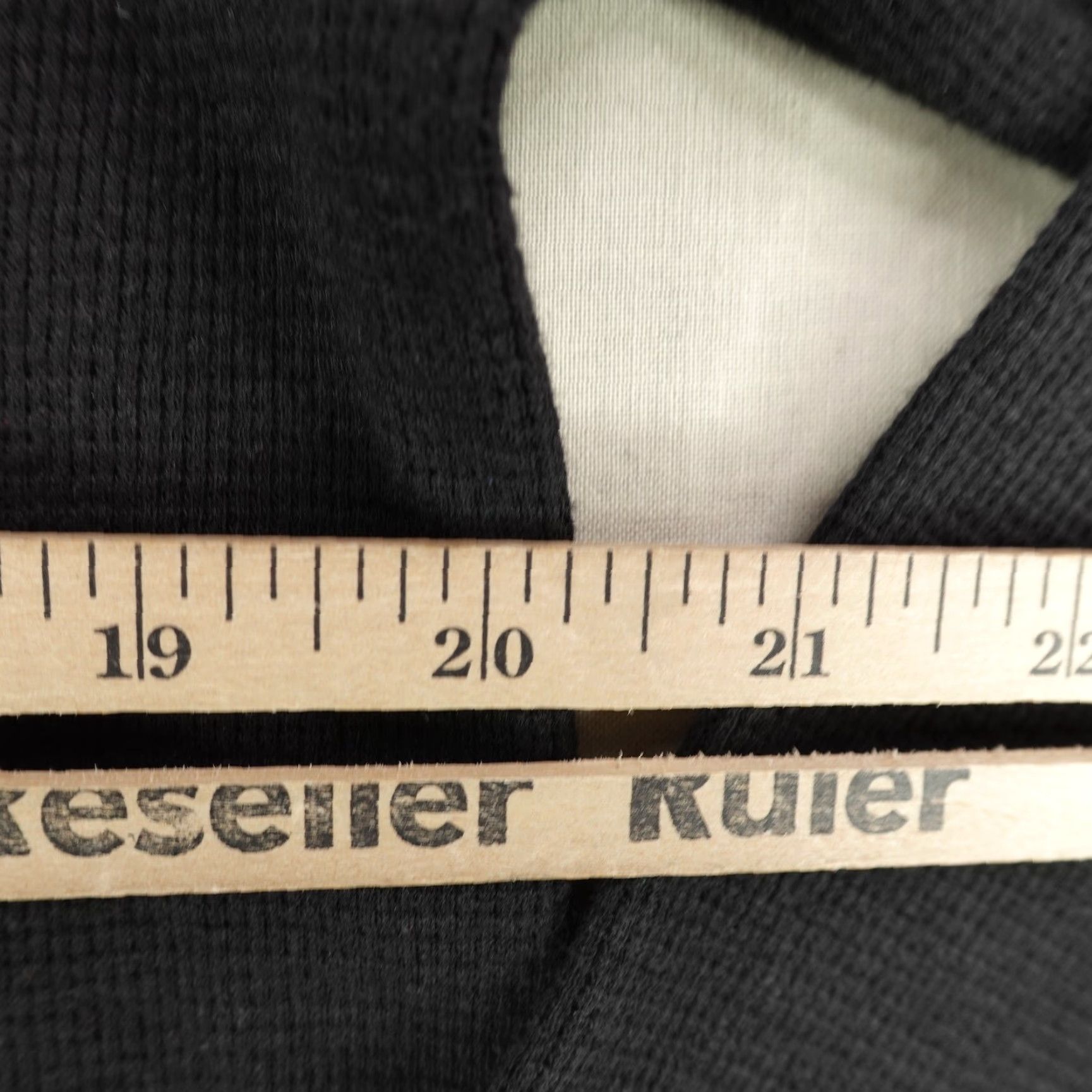 Vintage California Cowboy Men's Thermal Henley Shirt Large Black Waffle Knit Casual Long Sleeve Size US L / EU 52-54 / 3 - 6 Thumbnail