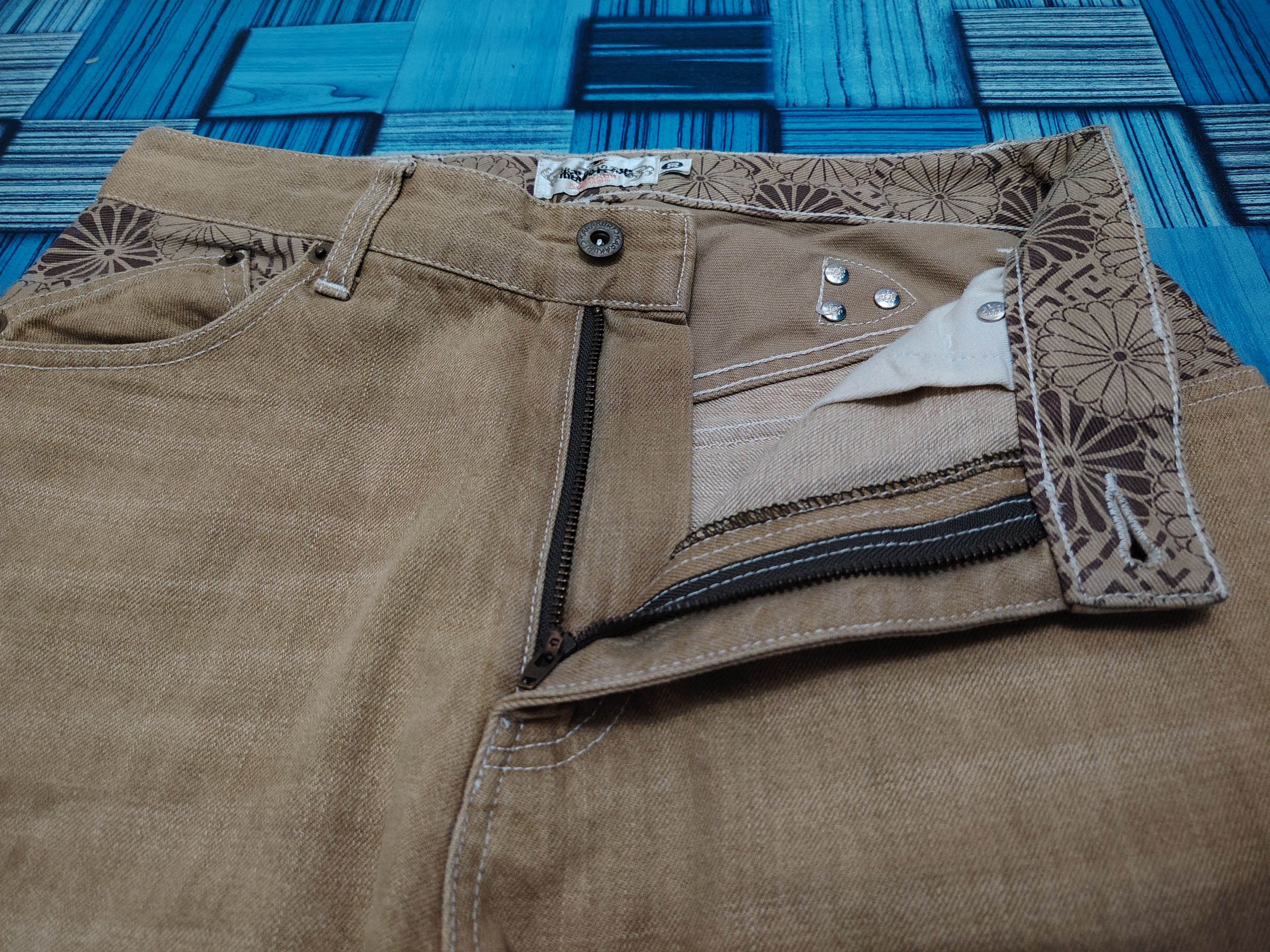 Karakuri Tamashii Rare Karakuri Tamashi Embroidered Flared Jeans back buckle Size US 29 - 9 Thumbnail