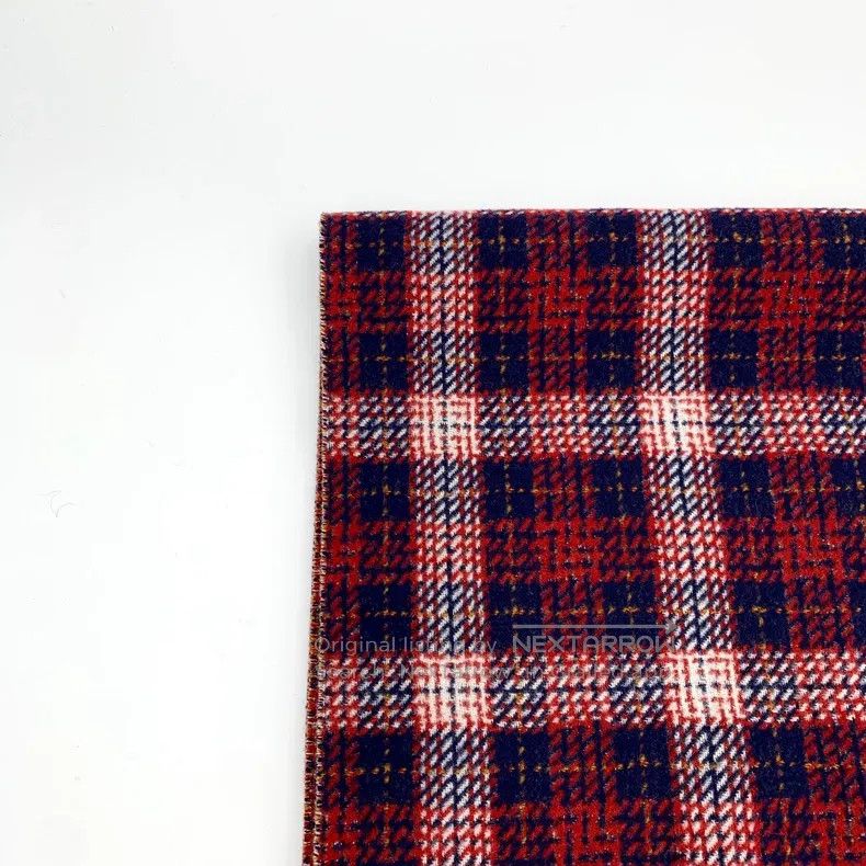Dior Dior Red plaid letter inlaid wool tassel scarf Size ONE SIZE - 2 Thumbnail