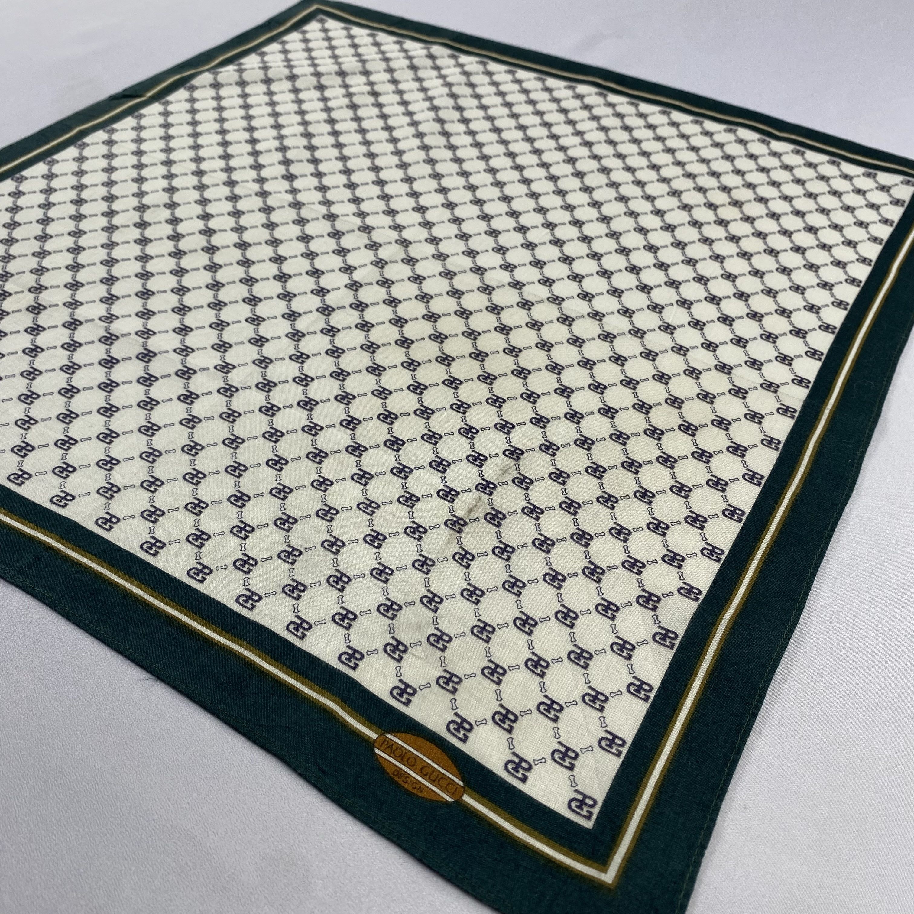 Paolo Gucci × Vintage Paolo Gucci Neckerchief / Bandana / Handkerchief-P860 Size ONE SIZE - 2 Thumbnail