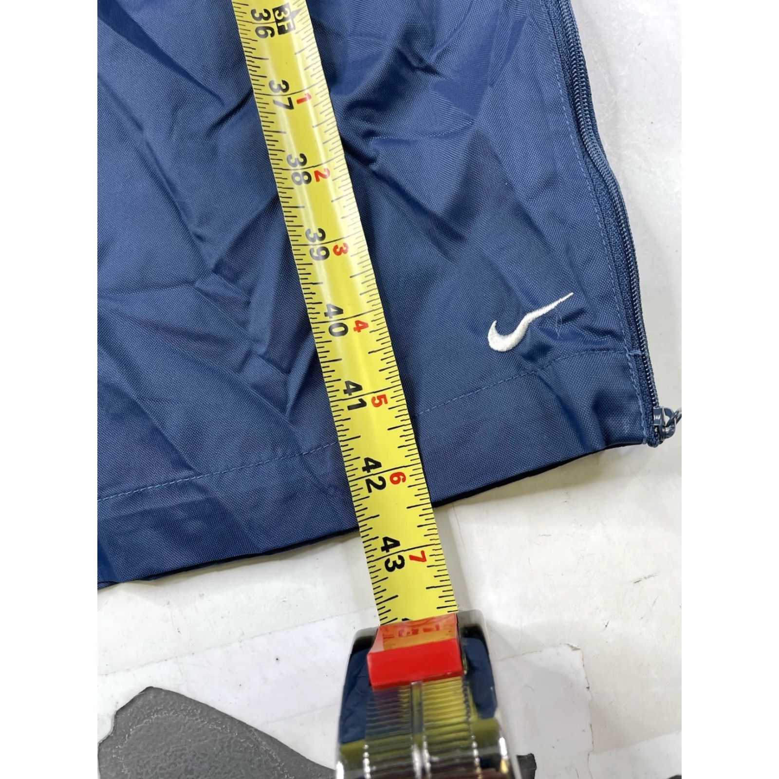 Nike VINTAGE Nike Womens M Blue Track Windbreaker Nylon Ankle Zip Pants 90s Y2K Activewear Casual Sports Accessories Womens Size 32" / US 10 / IT 46 - 3 Thumbnail