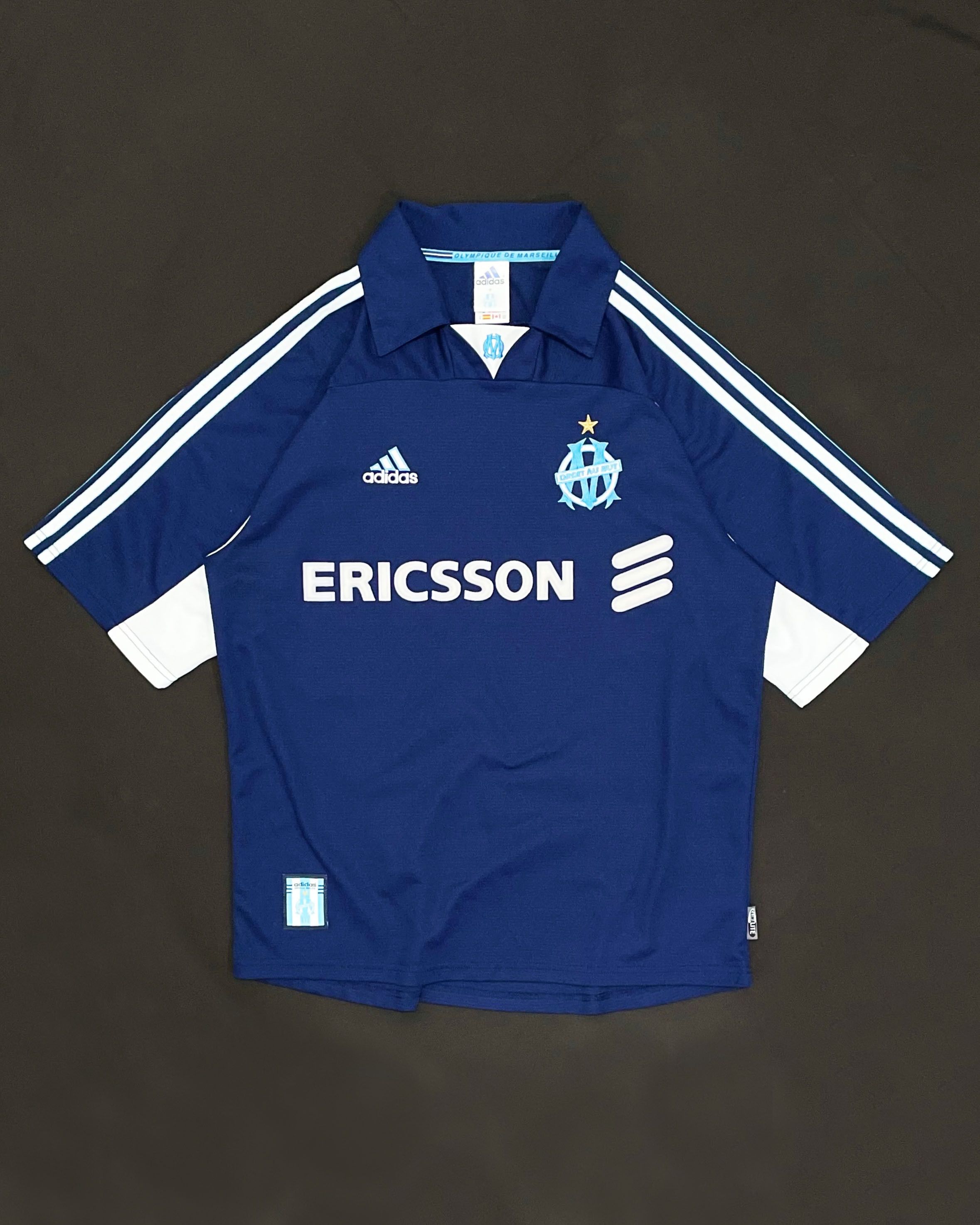Adidas Olympique Marseille Away Kit 1999 2001 Size US M / EU 48-50 / 2 - 1 Thumbnail