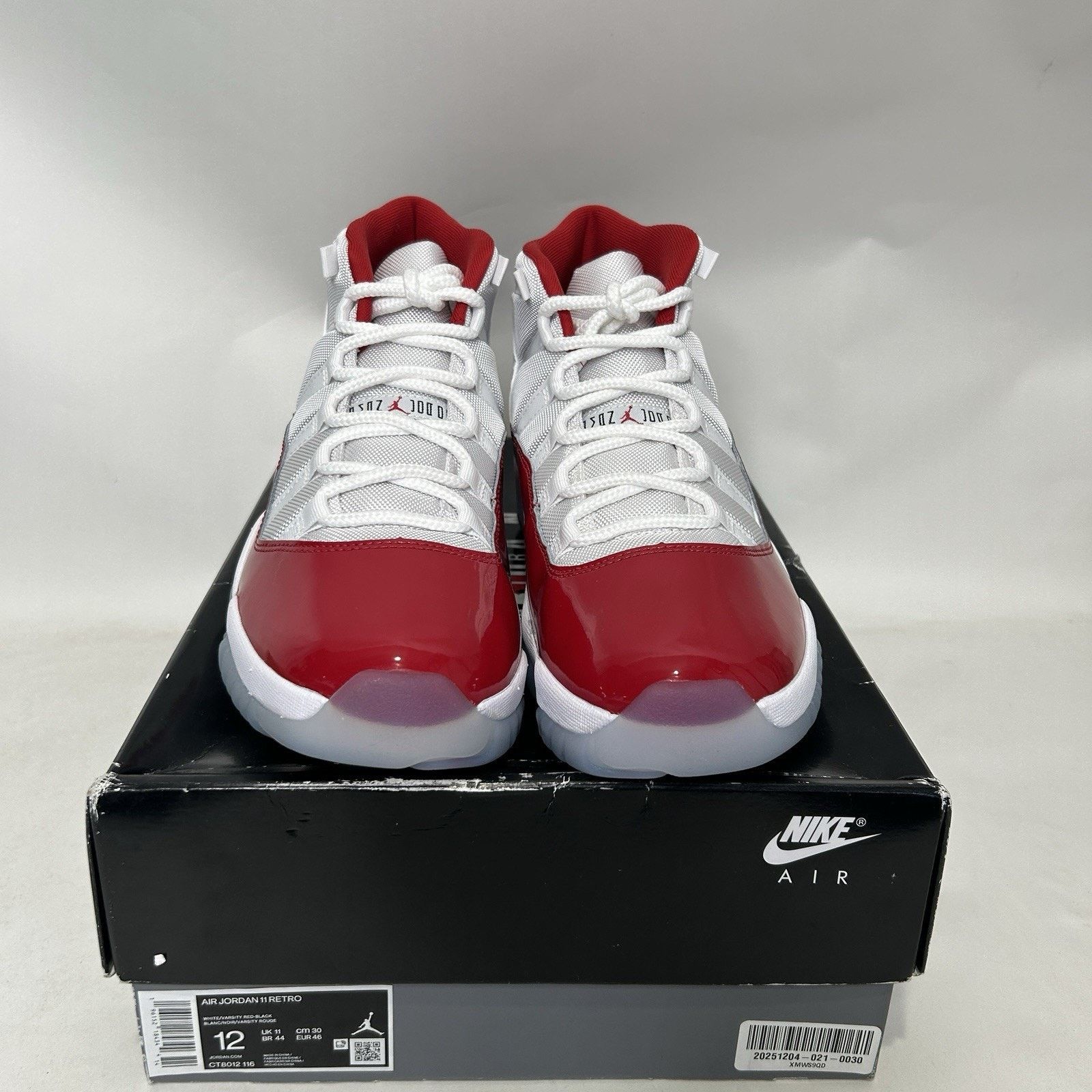 Jordan Brand Nike Air Jordan 11 High Retro “Cherry/Varsity Red White” Size US 12 / EU 45 - 2 Thumbnail