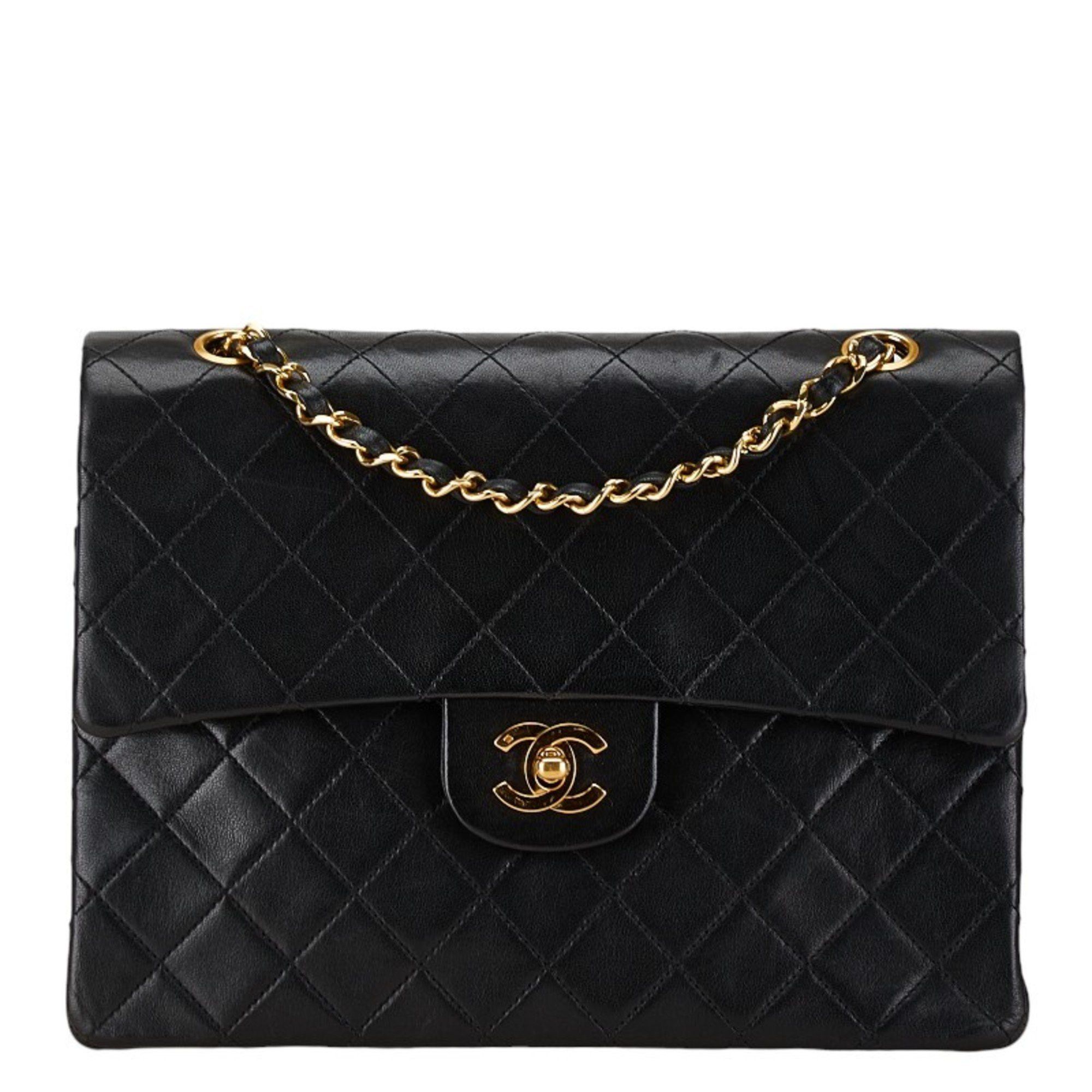 Chanel Matelasse 25 Coco Mark Double Flap Handbag Chain Shoulder