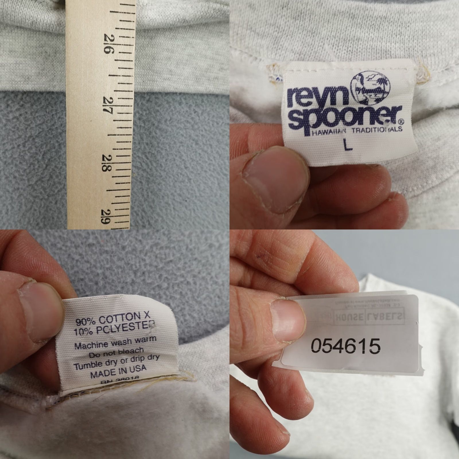 Reyn Spooner Reyn Spooner Sweatshirt Mens Large Gray Surfing Santa Klaus Hawaiian Shirt Pullover Crew Neck Beach Holiday Tropical Logo Mens Size US L / EU 52-54 / 3 - 8 Thumbnail