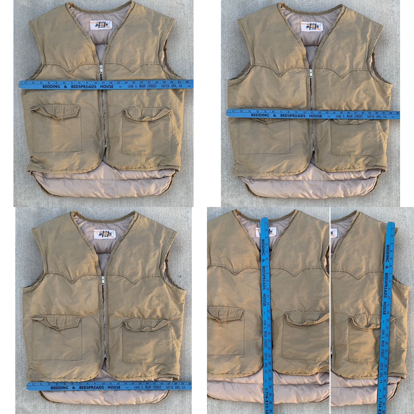 Rails VINTAGE Western Trails Bend Oregon Puffer Vest Cowboy Down Camping Maybe Size L Beige Nylon Rockabilly Casual Mens Size US L / EU 52-54 / 3 - 11 Thumbnail