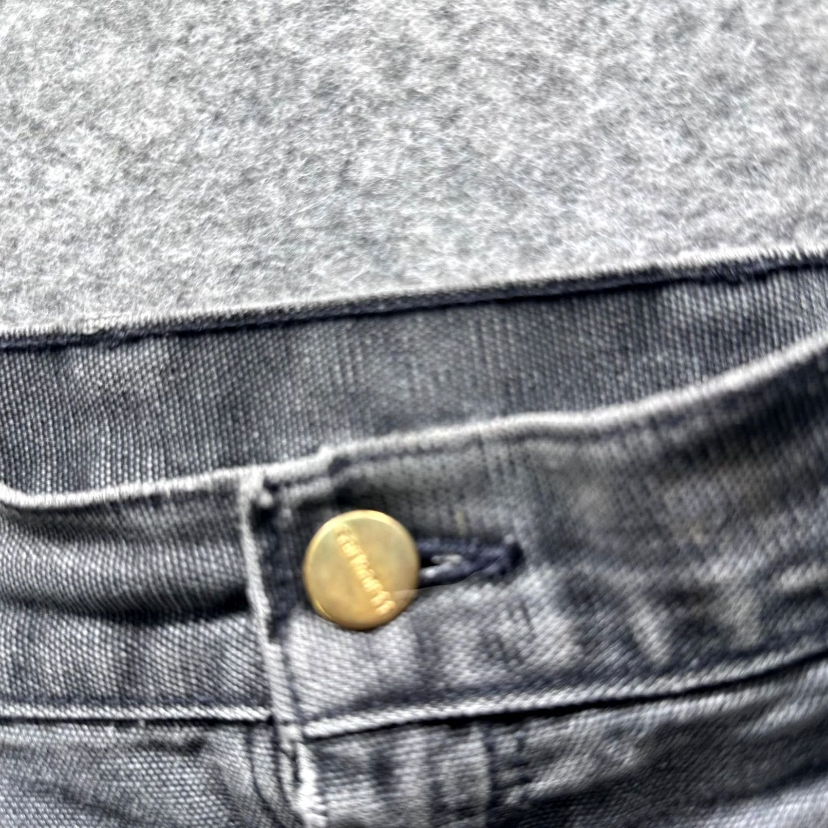 Carhartt VINTAGE Carhartt Pants Mens 33x30 Gray Denim Carpenter Relaxed Distressed Pants Men's Gray Denim Carpenter Workwear 90s Mens Size US 33 - 5 Thumbnail