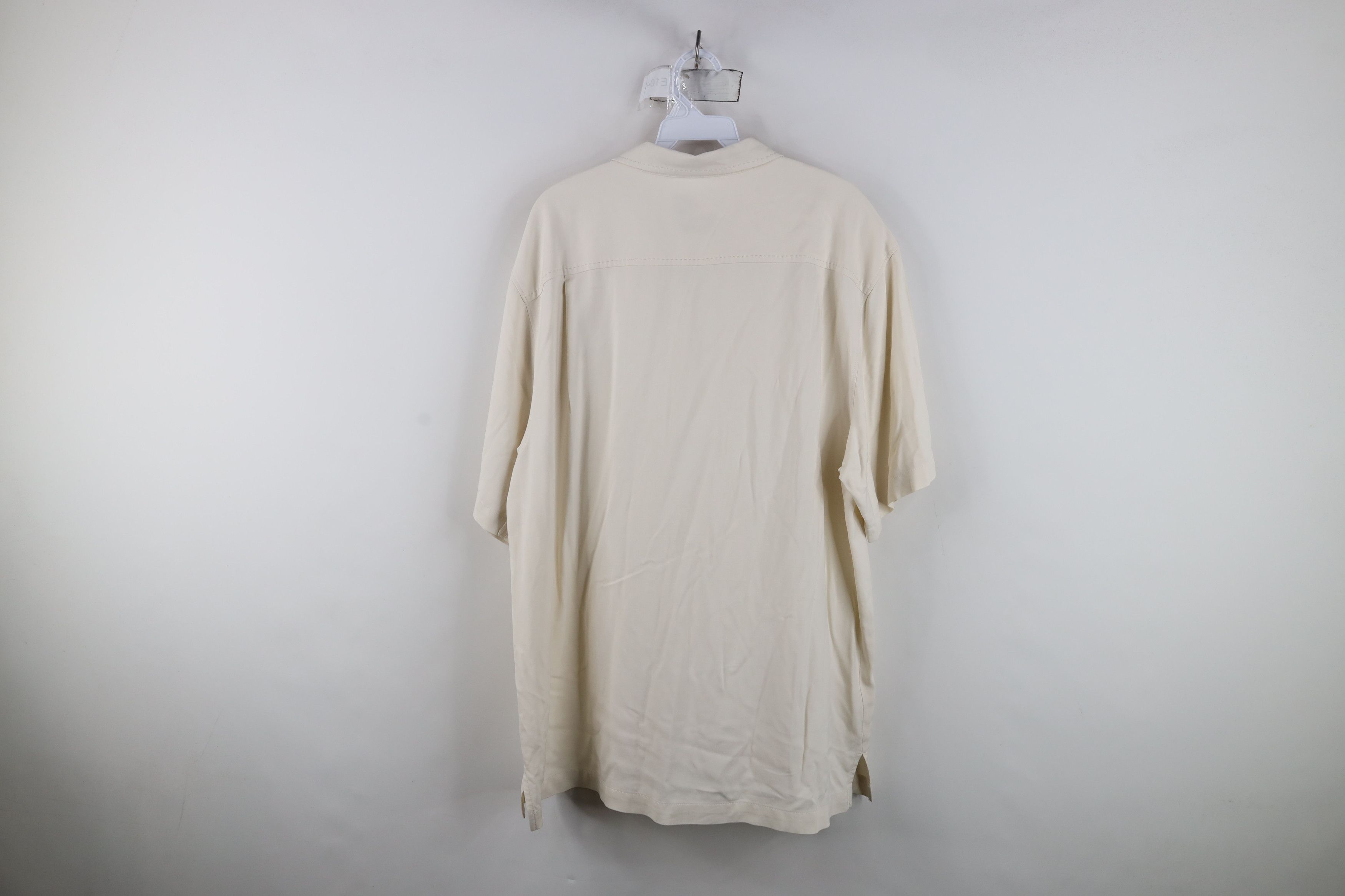 Tommy Bahama Vintage Tommy Bahama Fit Looped Collar Silk Button Shirt Size US L / EU 52-54 / 3 - 12 Thumbnail