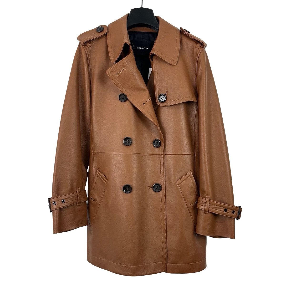 Coach Coach SS24 Light Brown Leather Jacket Size M / US 6-8 / IT 42-44 - 1 Thumbnail